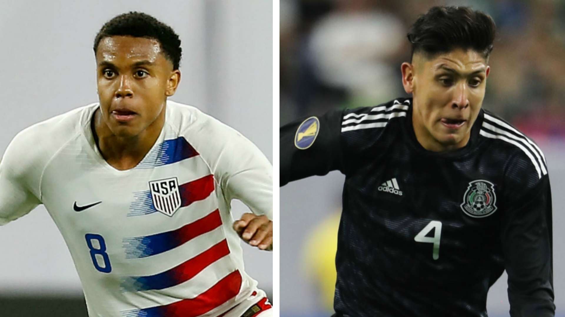Weston McKennie Edson Alvarez Split Image 07072019