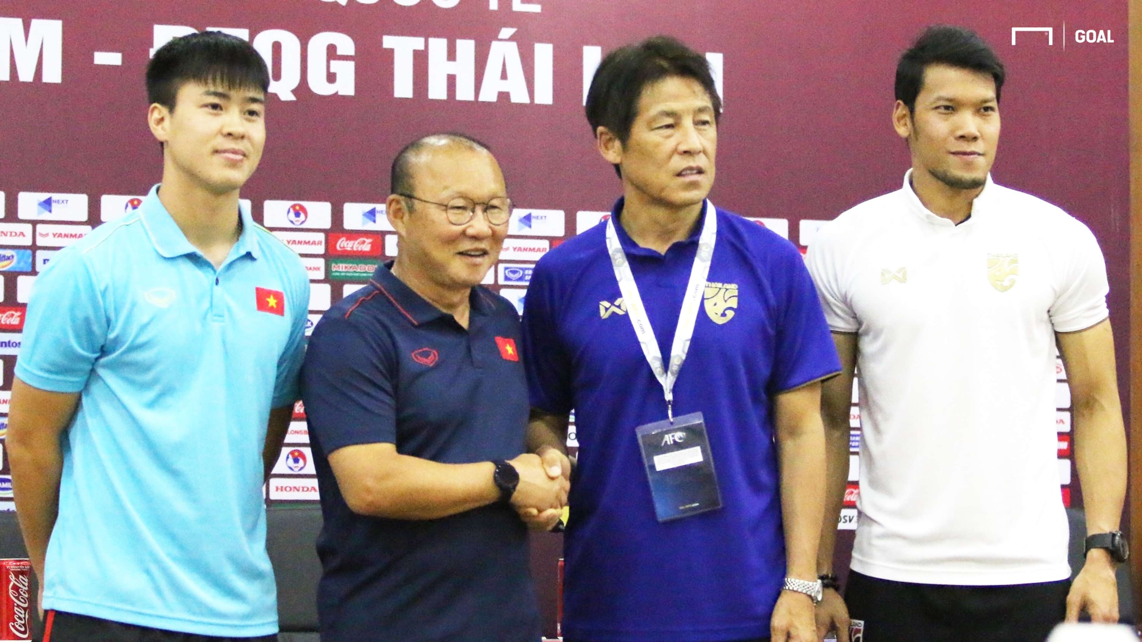 Coach Park Hang-seo - Do Duy Manh vs Coach Akira Nishino - Kawin Thamsatchanan Press Conference before Vietnam - Thailand | World Cup 2022 qualification (AFC)