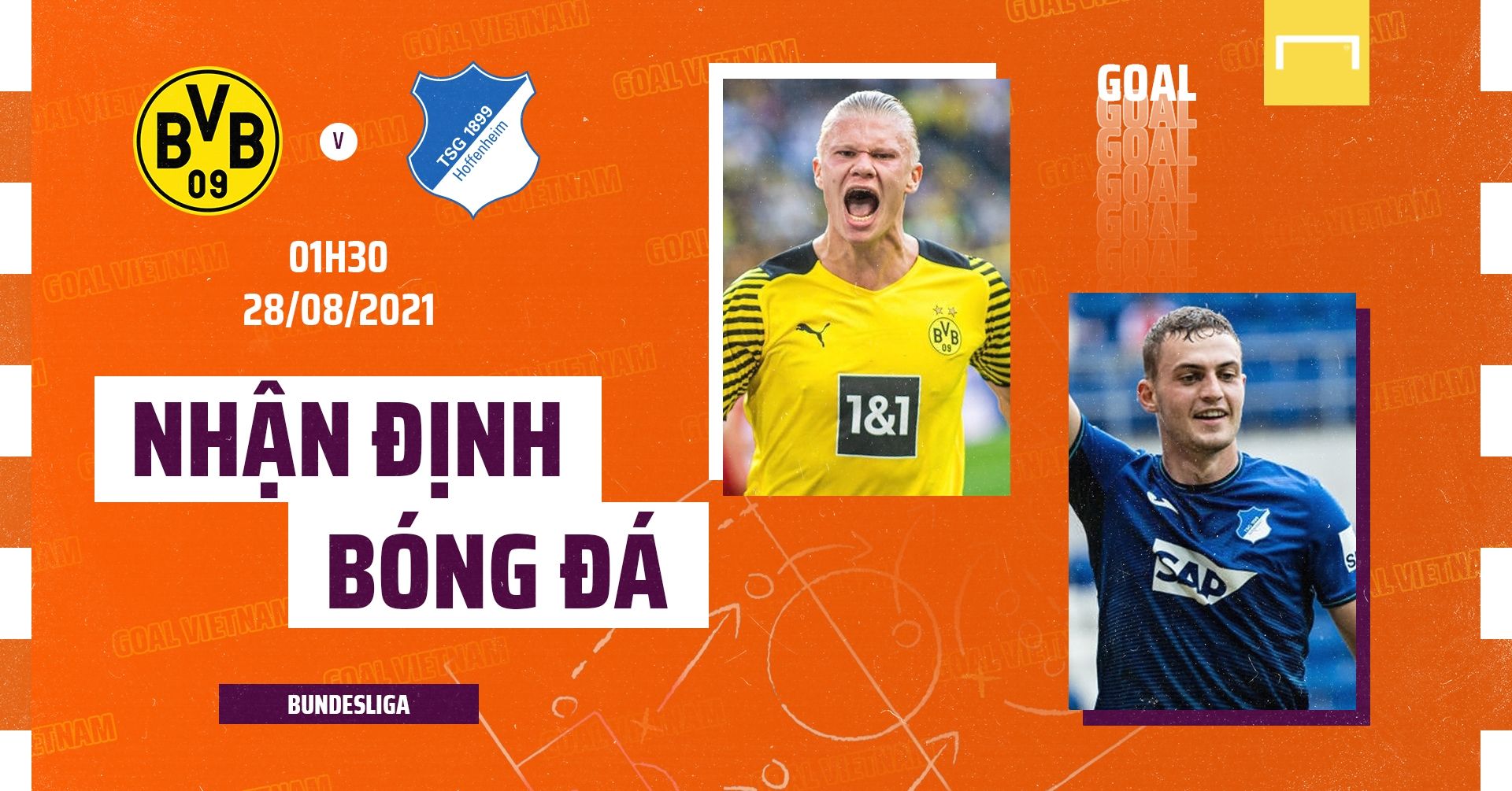 Preview Dortmund vs Hoffenheim 2021/22 Bundesliga GFX