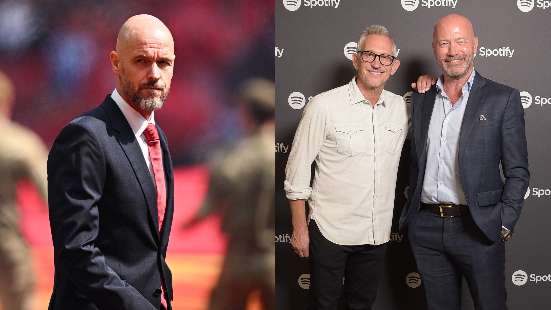 GFX - Erik ten Hag - Gary Lineker/Alan Shearer