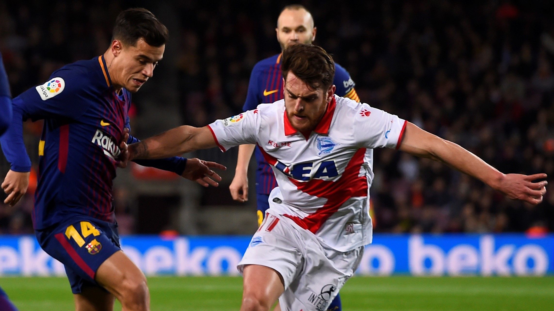 Philippe Coutinho Ibai Gomez Barcelona Alaves LaLiga 28012018