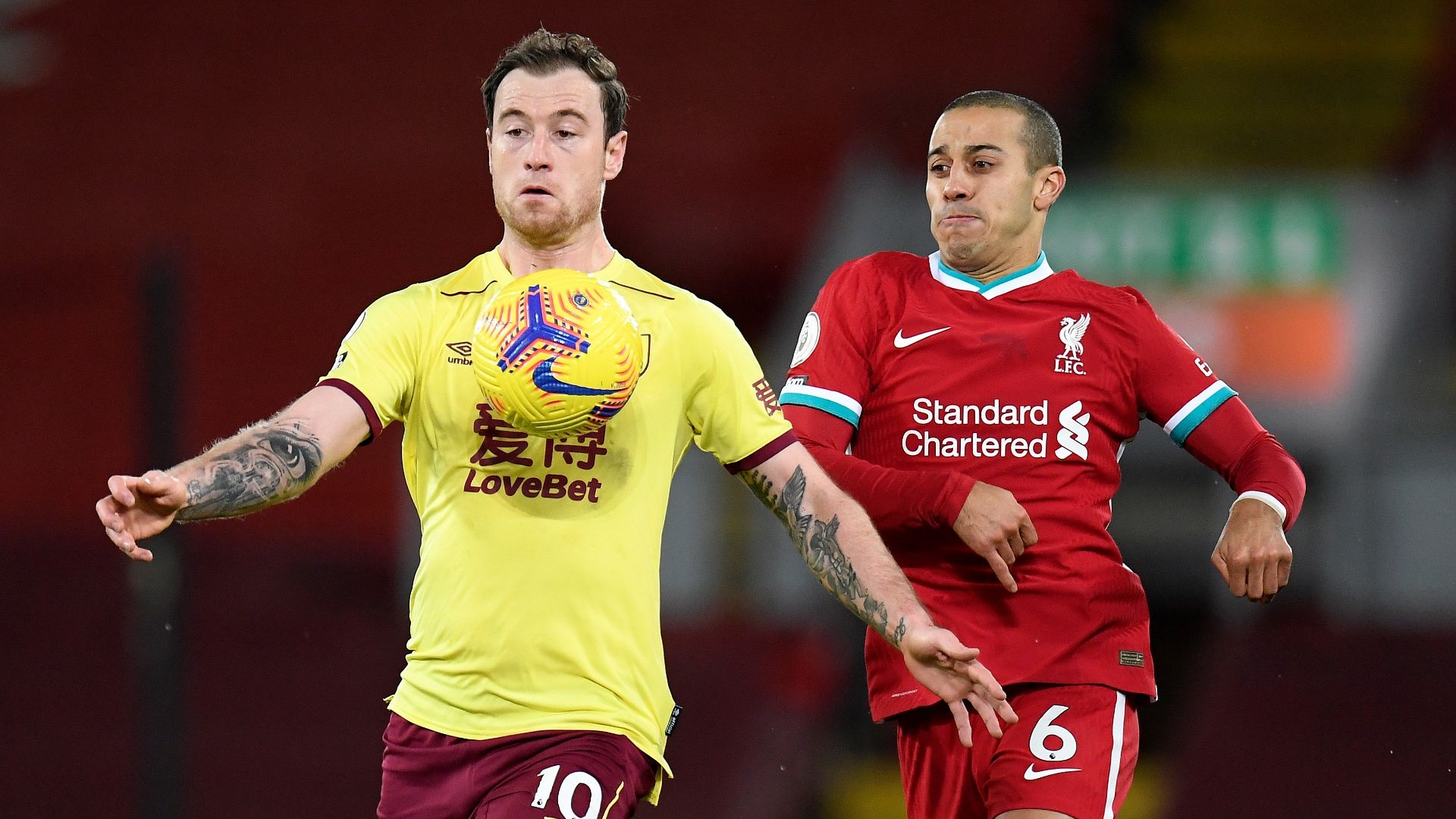 Thiago Ashley Barnes Liverpool Burnley 21-01-2021