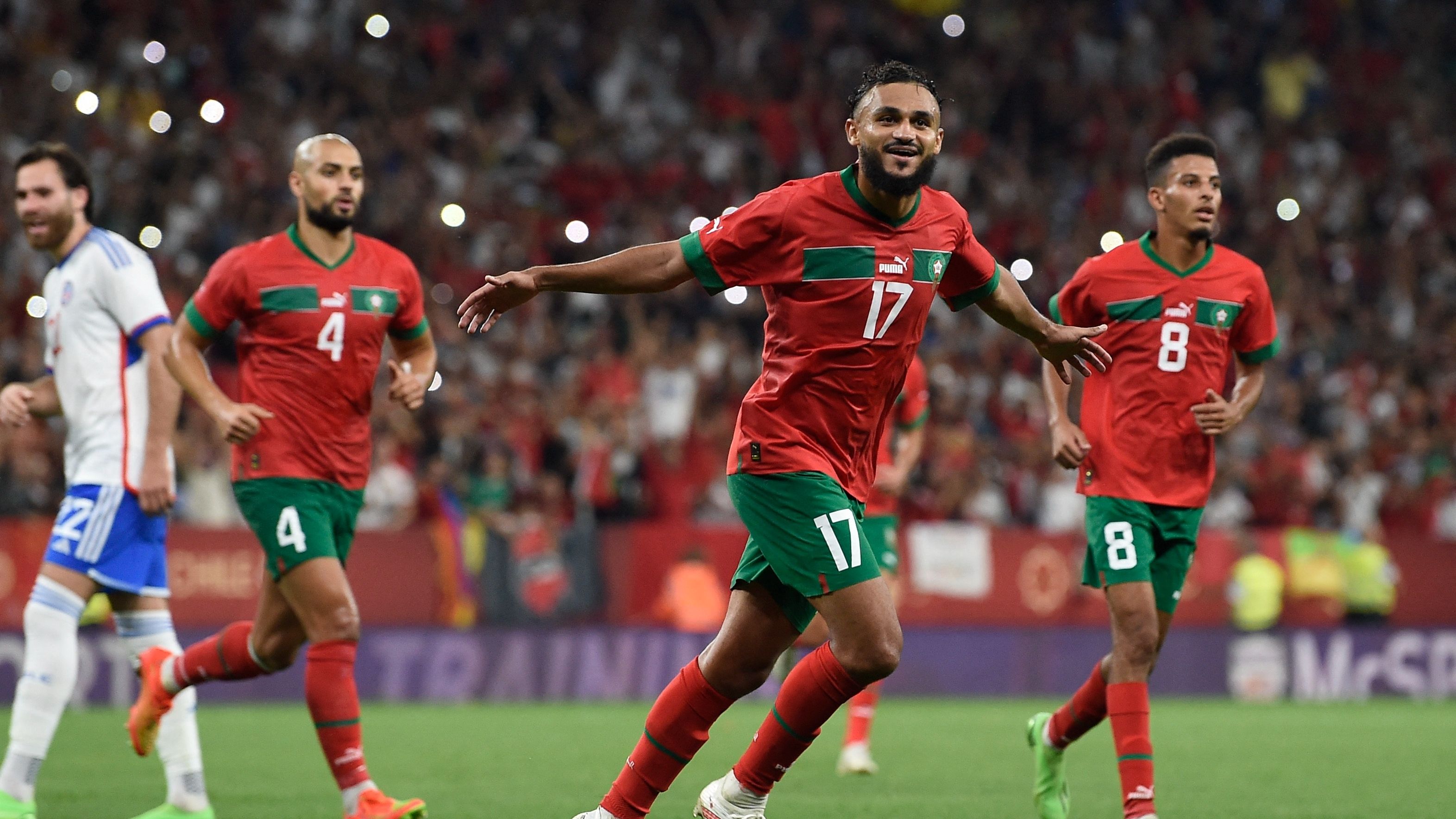 Morocco's forward Sofiane Boufal
