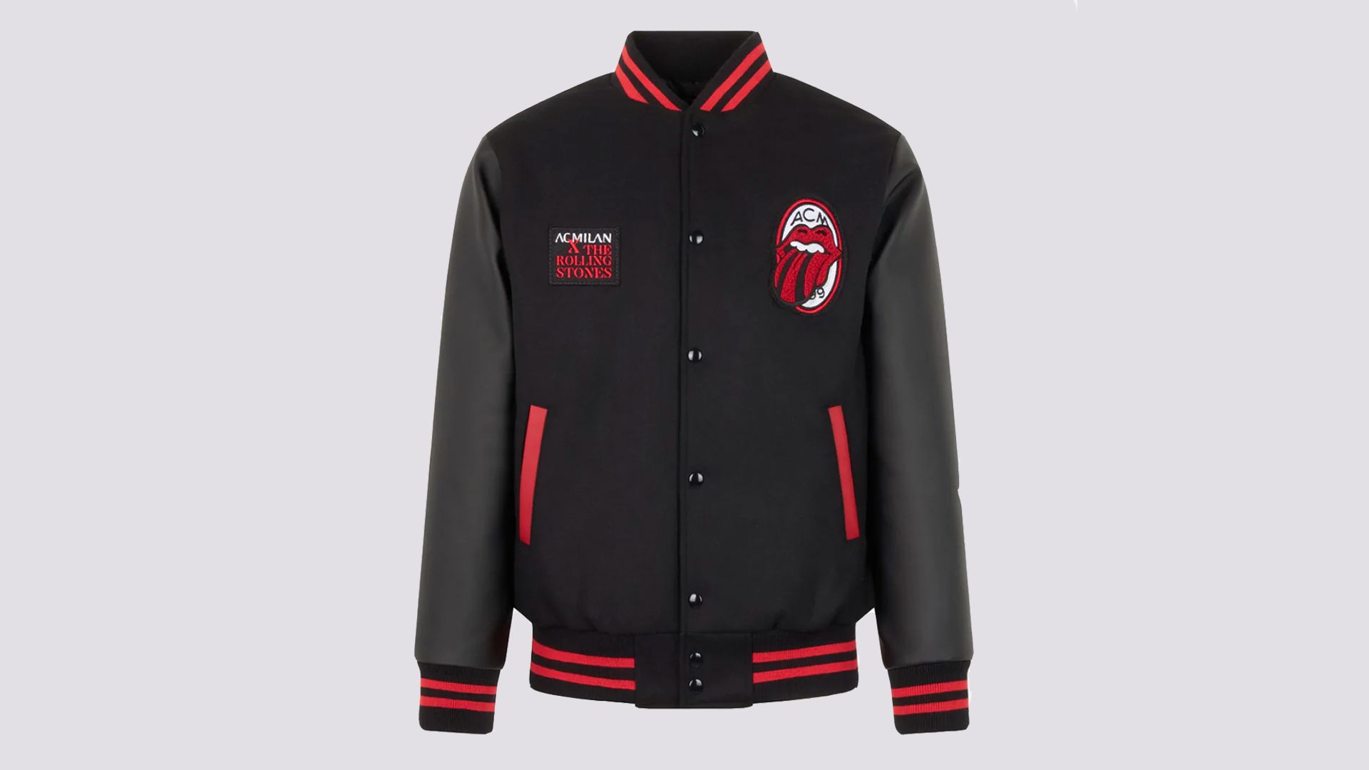 AC Milan x Rolling Stones Varsity Jacket 