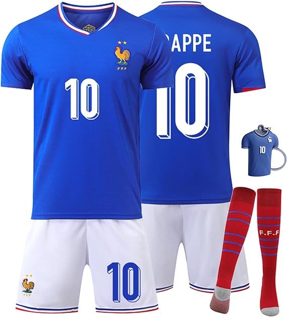 تى شيرت الأساسي لمنتخب فرنسا - مبابى 2024