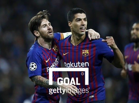 FC바르셀로나 공격수 리오넬 메시(좌)와 루이스 수아레스(우). 사진=게티이미지