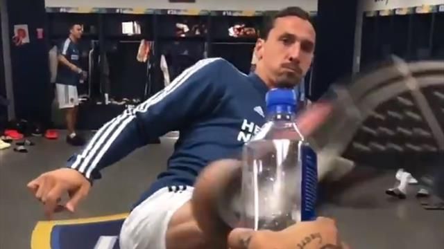 Zlatan Ibrahimovic Bottle Cup Challenge