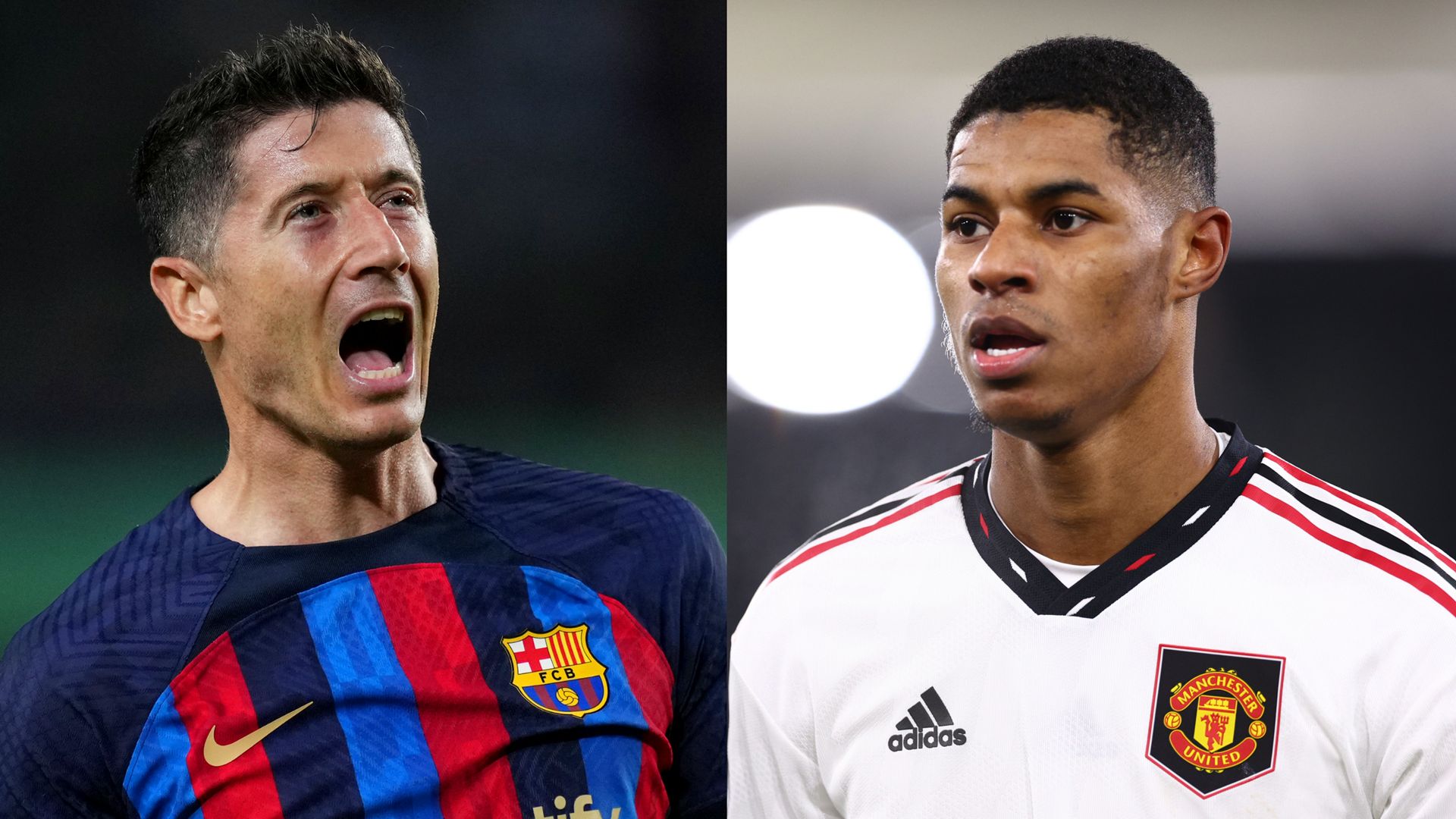 FC Barcelone Manchester United Lewandowski Rashford Ligue Europa