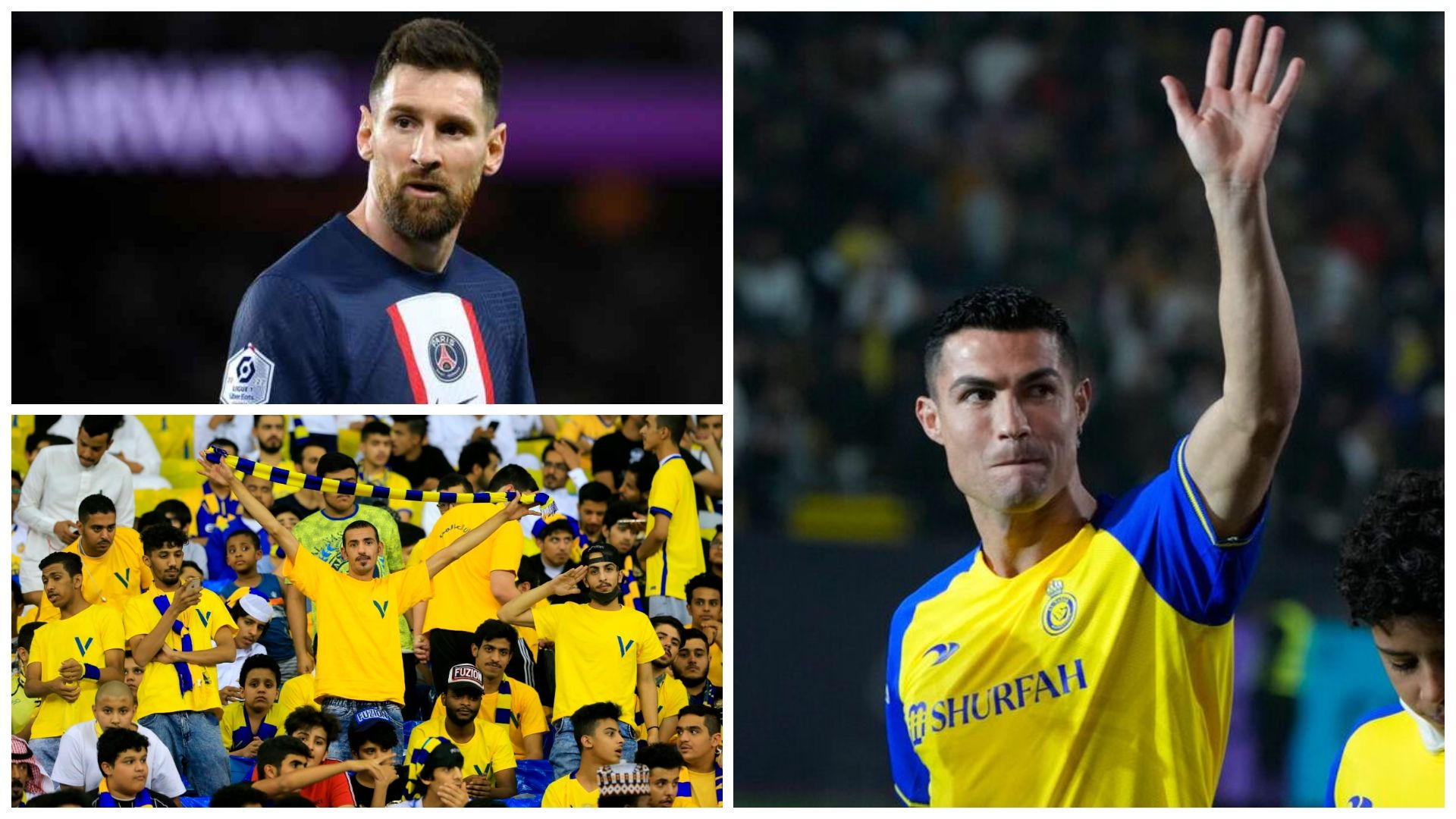 cristiano ronaldo - messi - nassr