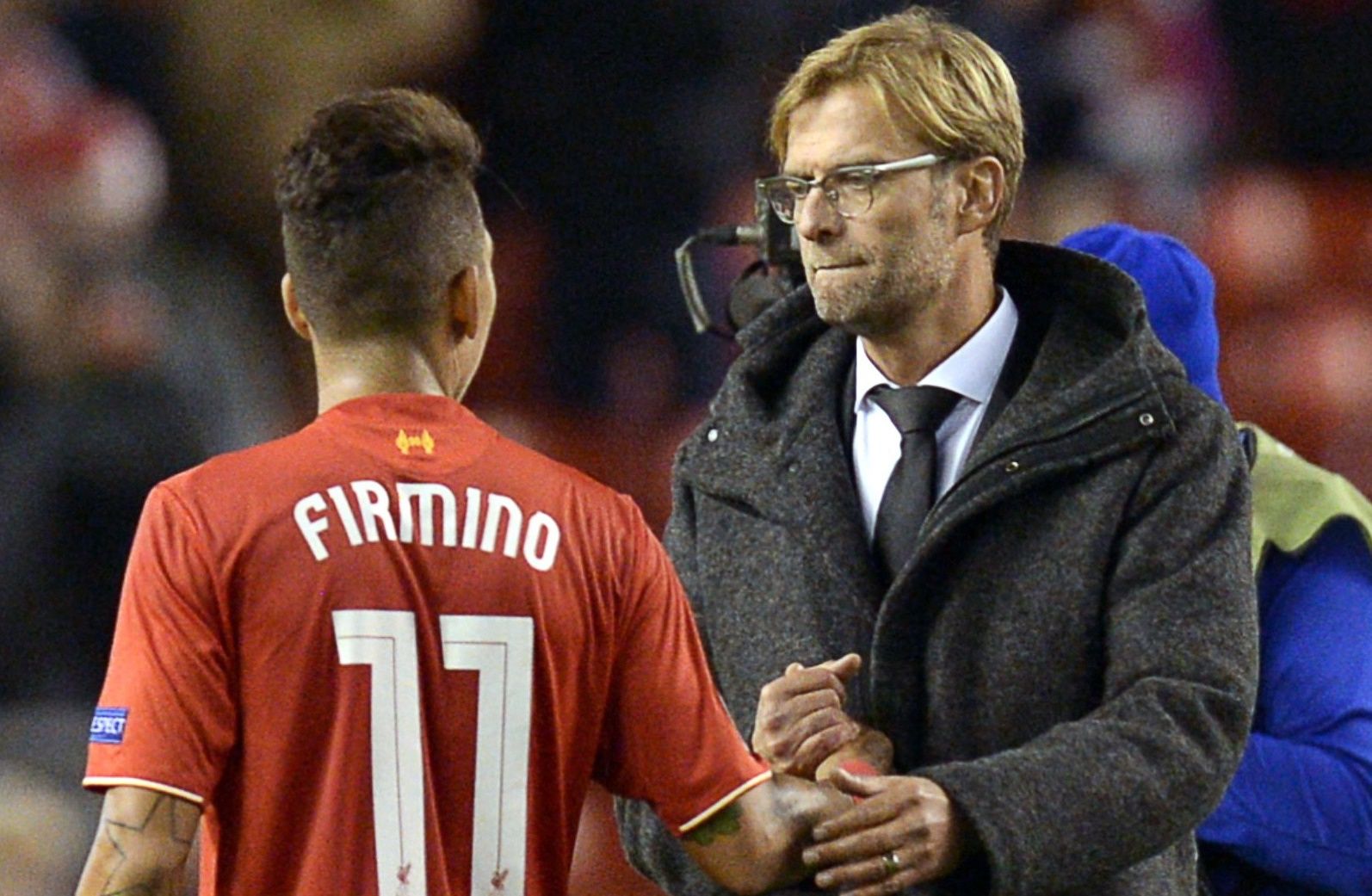 Roberto Firmino & Jurgen Klopp