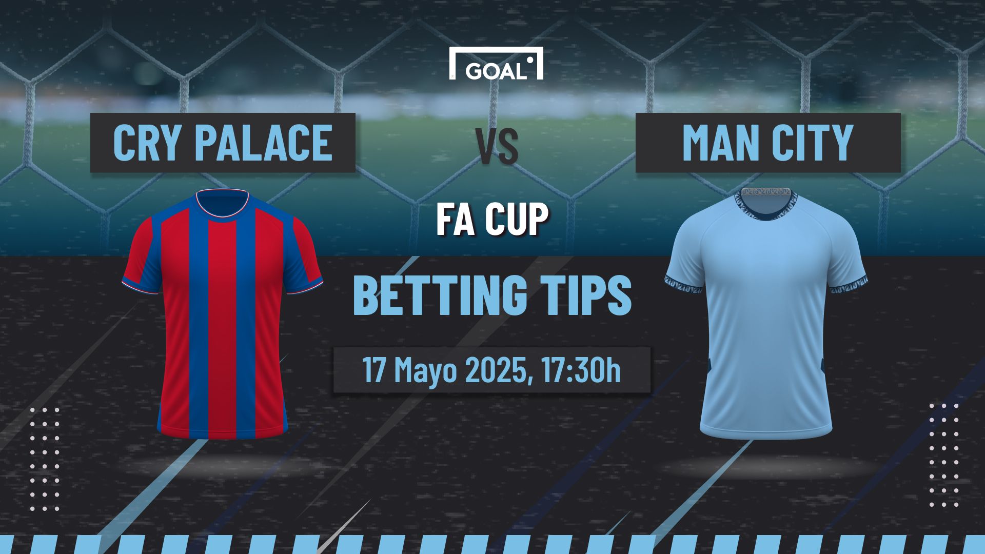 Crystal Palace vs Manchester City Pronóstico y Apuestas FA Cup | 17/05/25