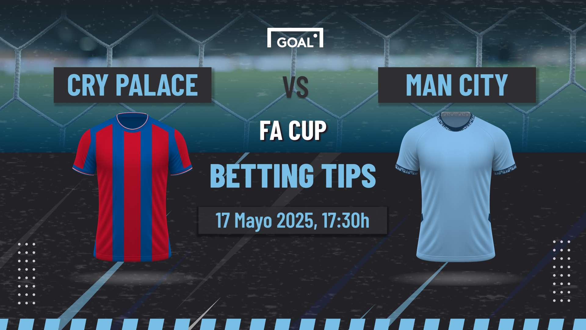 Crystal Palace vs Manchester City Pronóstico y Apuestas FA Cup | 17/05/25