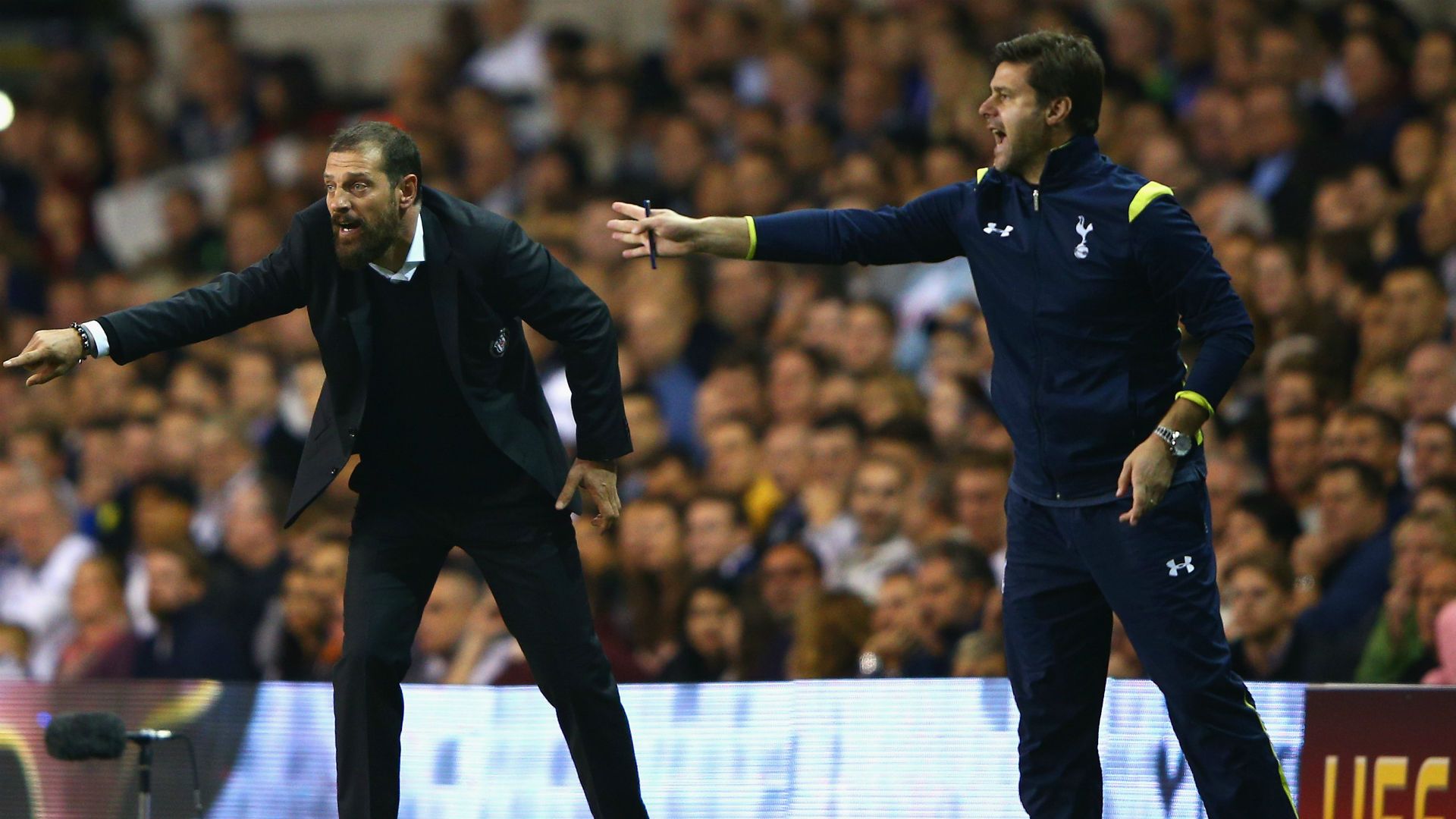 Slaven Bilic Pochettino Besiktas Tottenham 2014-15