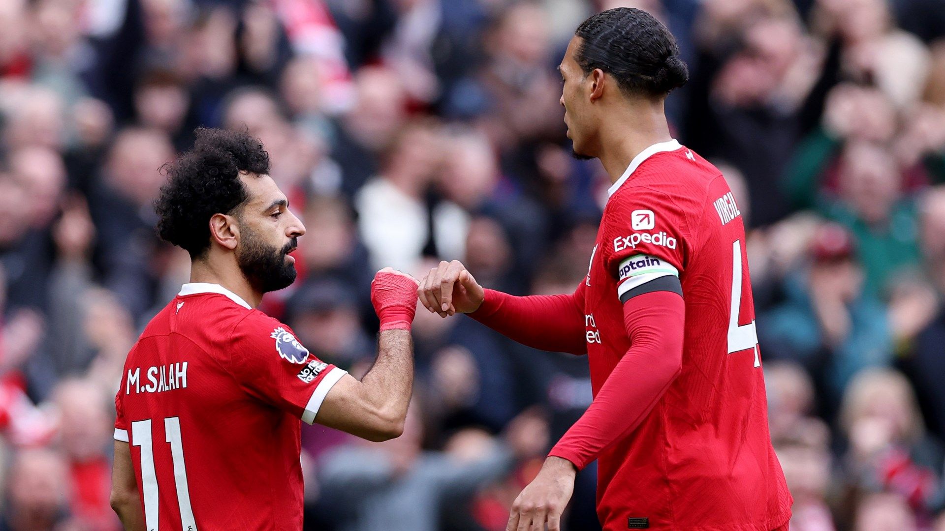 Mohamed Salah Virgil van Dijk Liverpool 2023-24