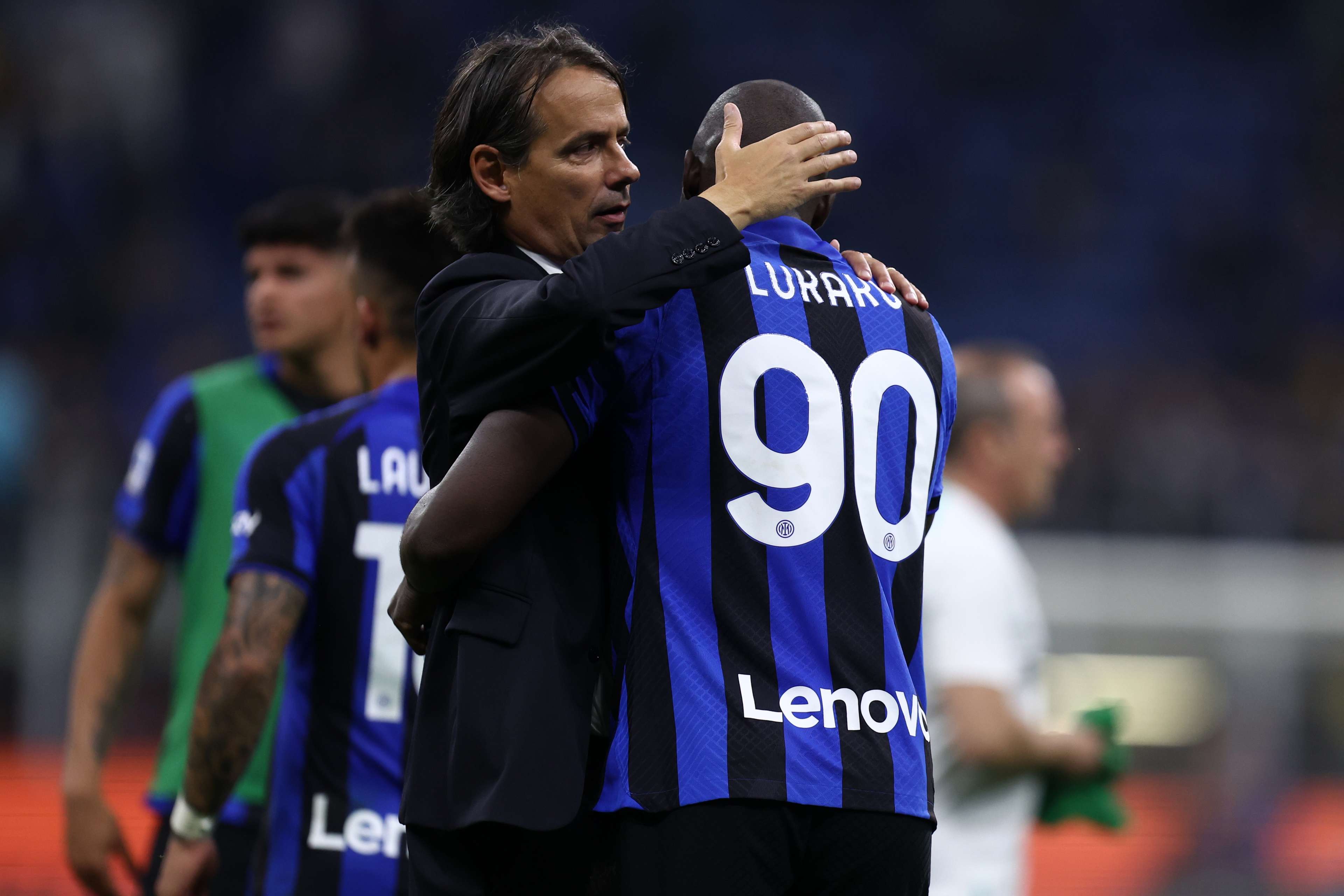 Simone Inzaghi Romelu Lukaku Inter Milan