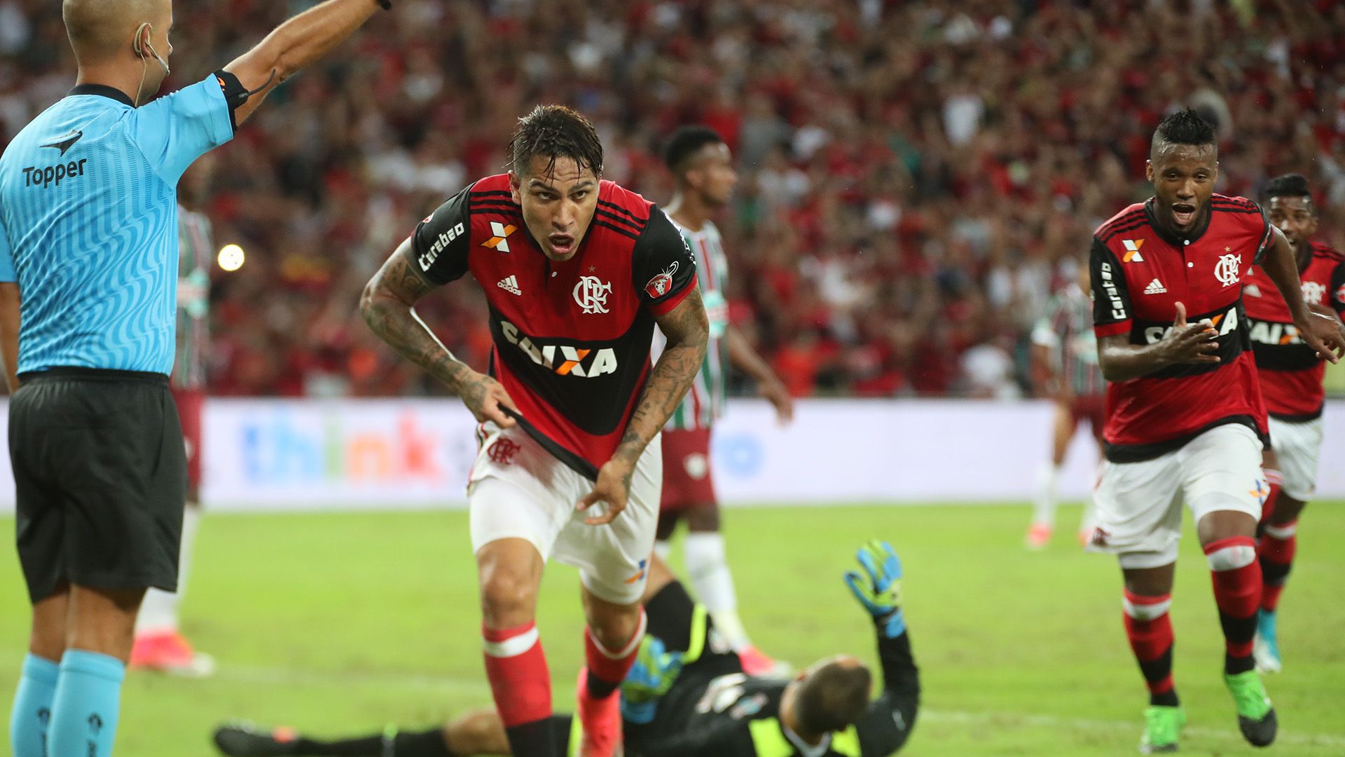 Paolo Guerrero Flamengo Fluminense Carioca 07052017