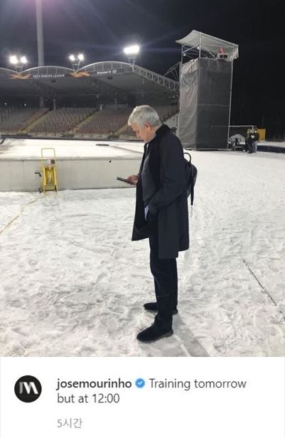 무리뉴 SNS 훈련 12시