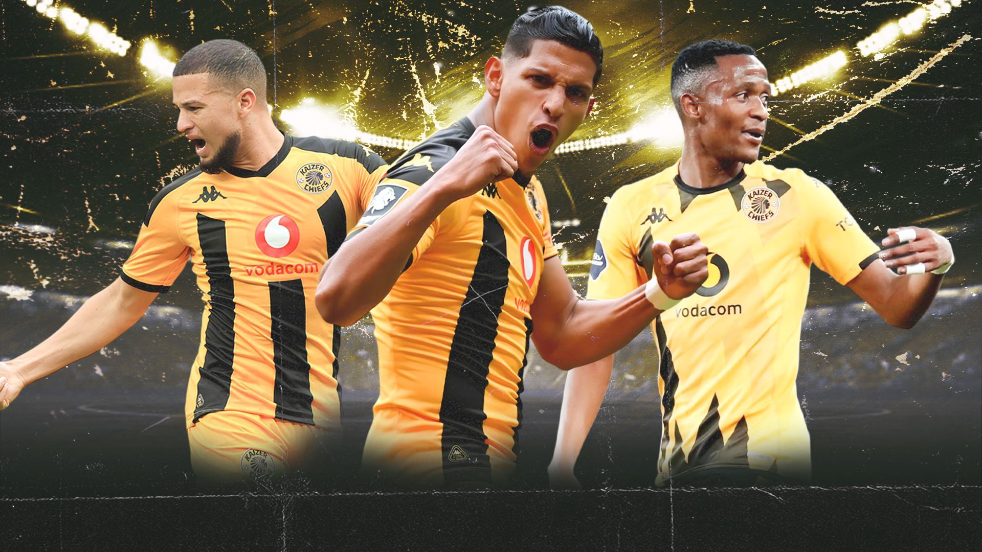Yusuf Maart, Edson Castillo & George Matlou, Kaizer Chiefs, February 2025 