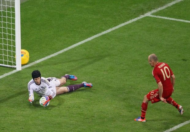 Petr Cech Arjen Robben Bayern München Chelsea 2012