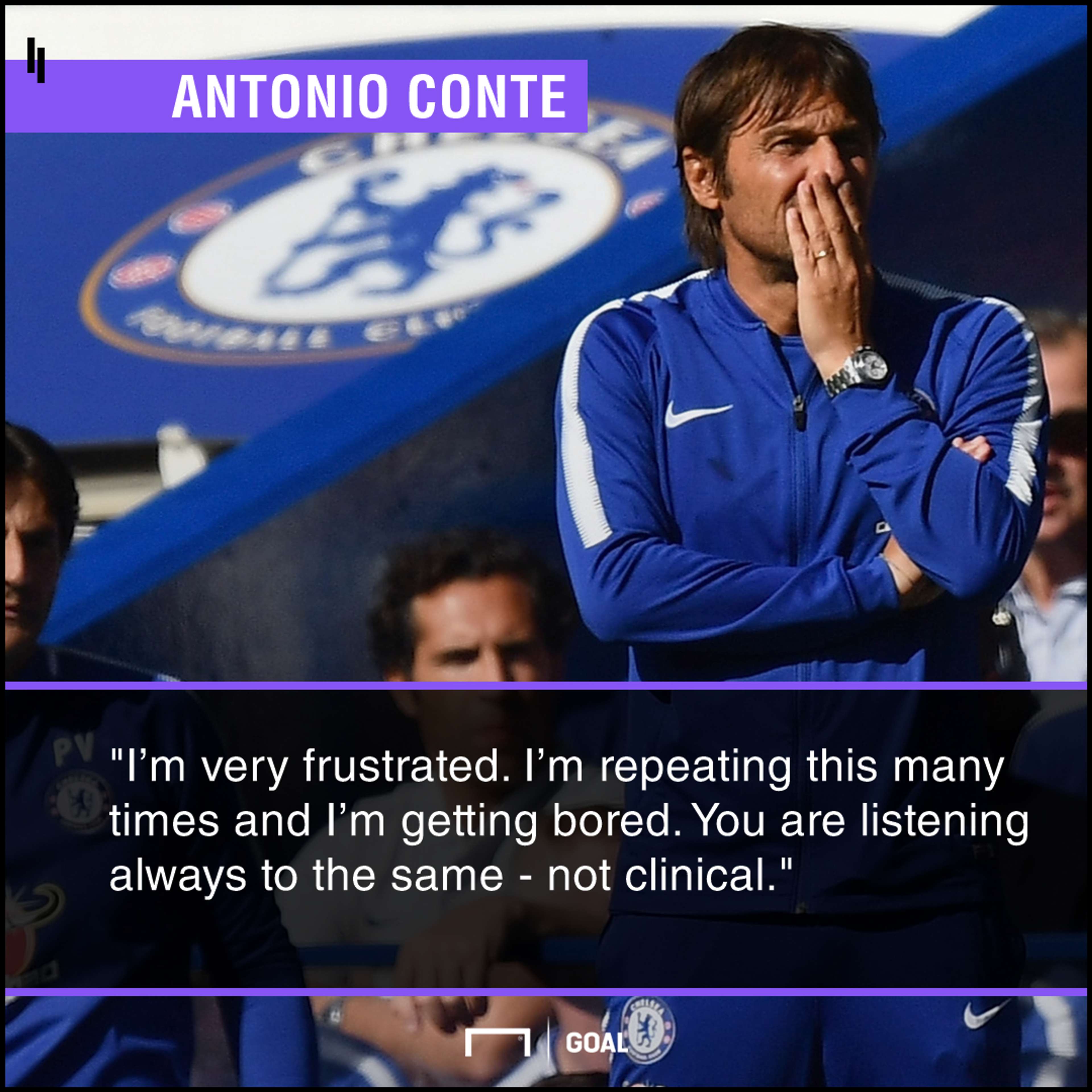 Antonio Conte bored of Chelsea