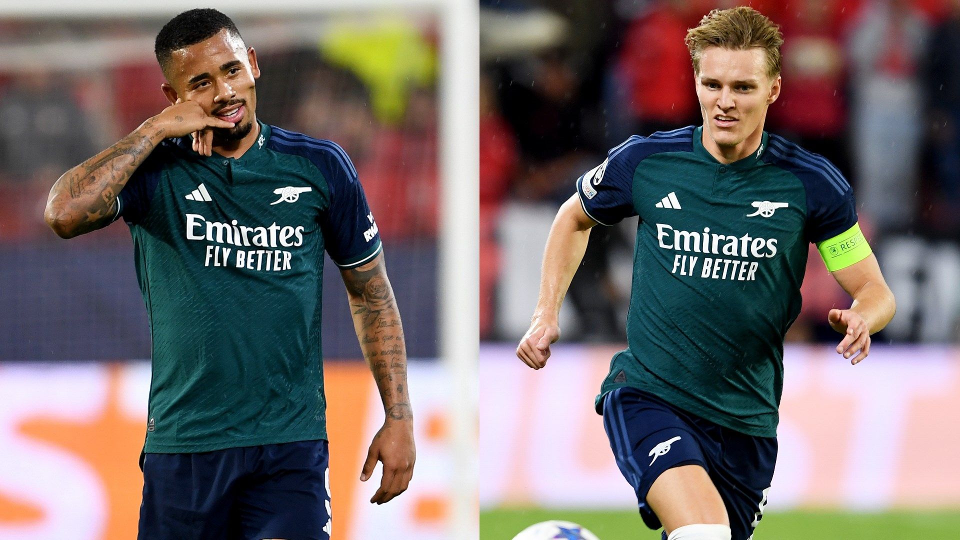 GFX info Jesus Odegaard Arsenal 2023