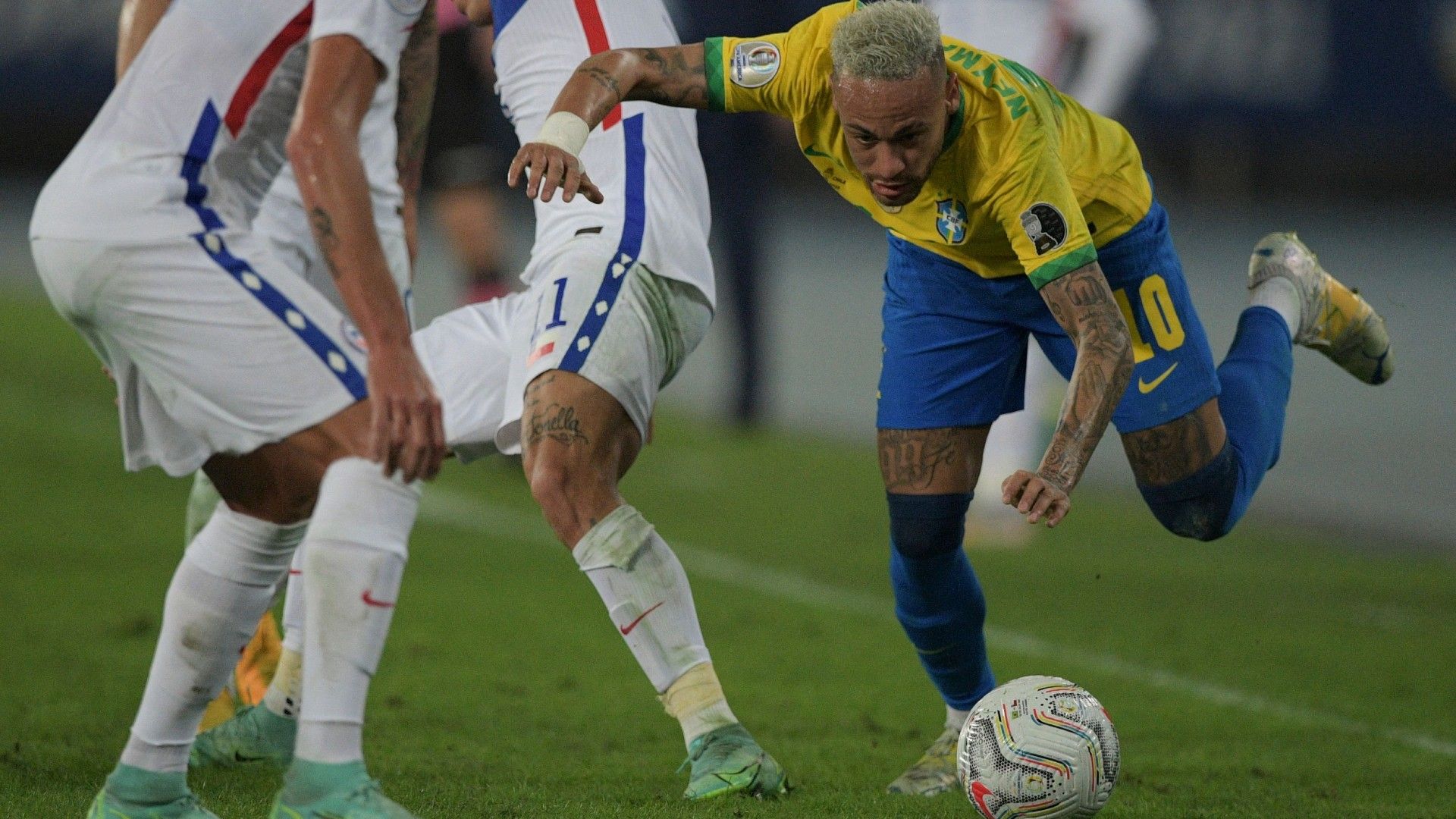 Neymar Brasil Chile Copa América 02 07 2021