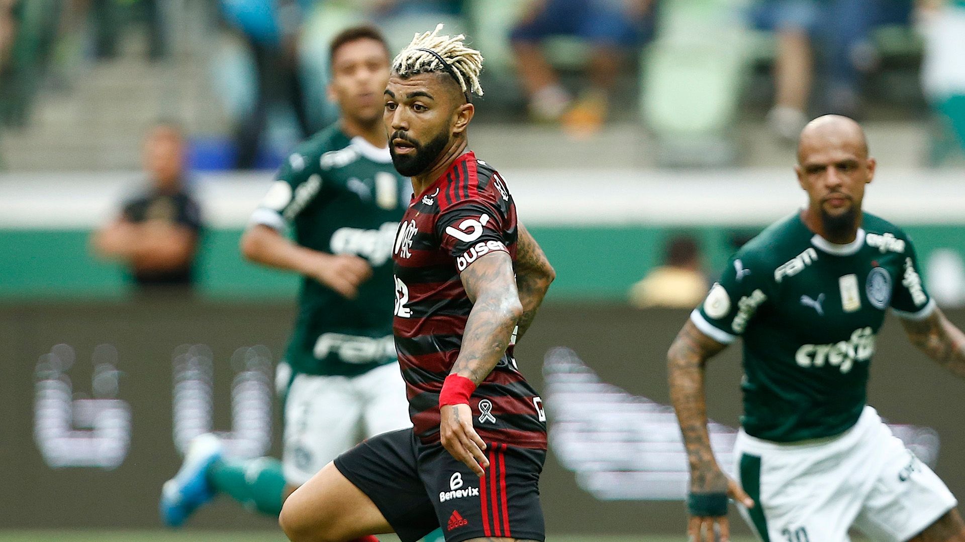 Gabigol Felipe Melo Palmeiras Flamengo Brasileirão 01 12 2019
