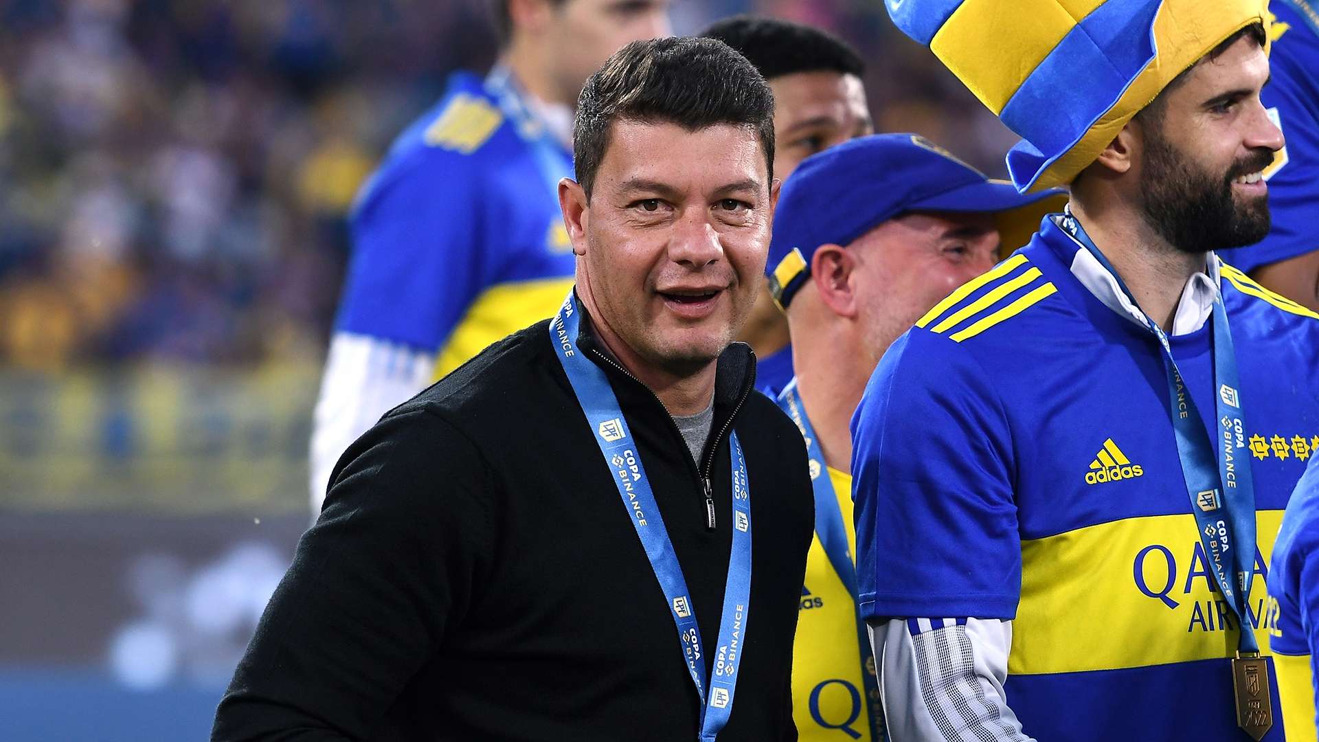 Sebastian Battaglia Boca Campeon Copa Liga Profesional 22052022