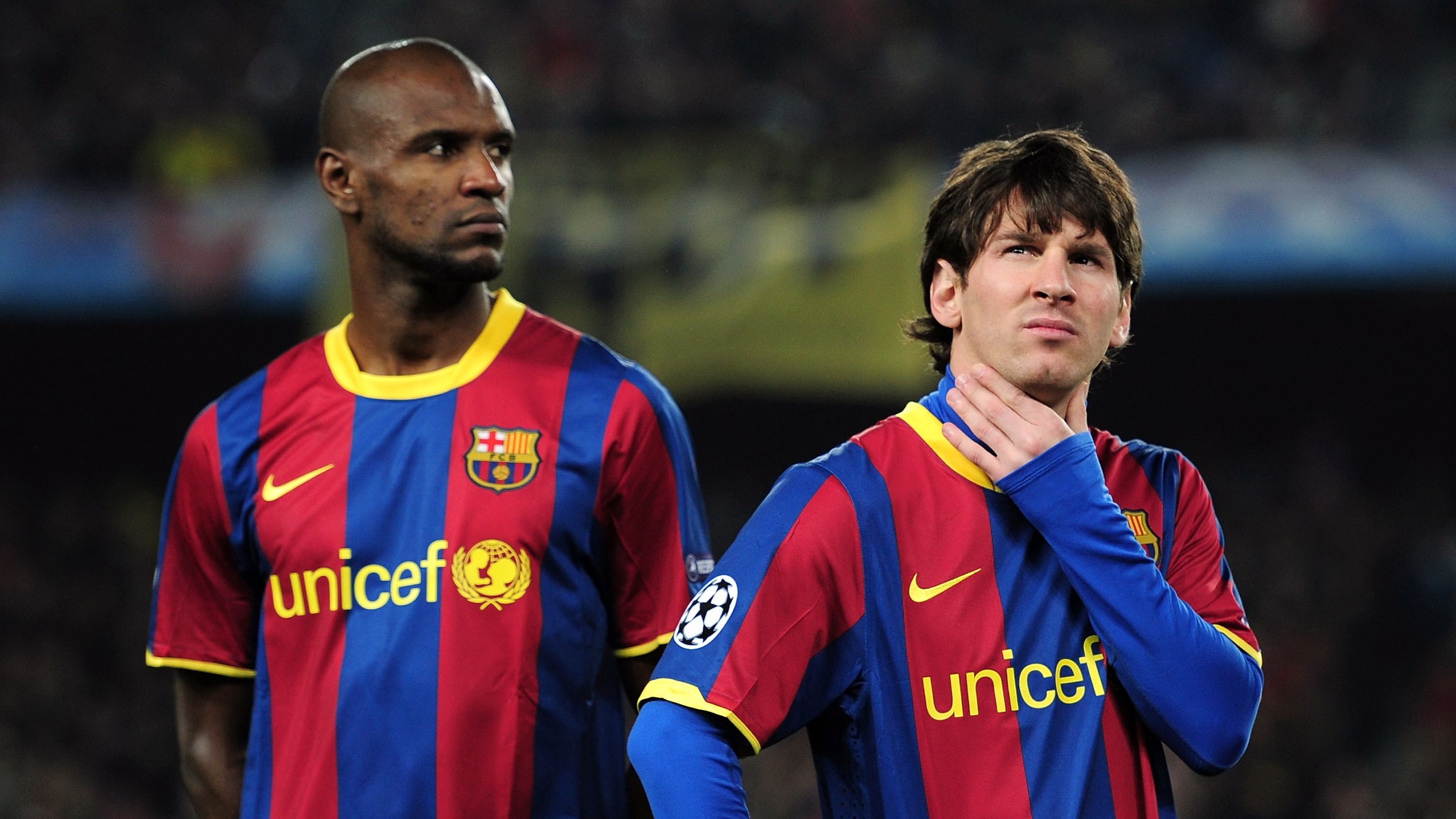Lionel Messi Eric Abidal FC Barcelona