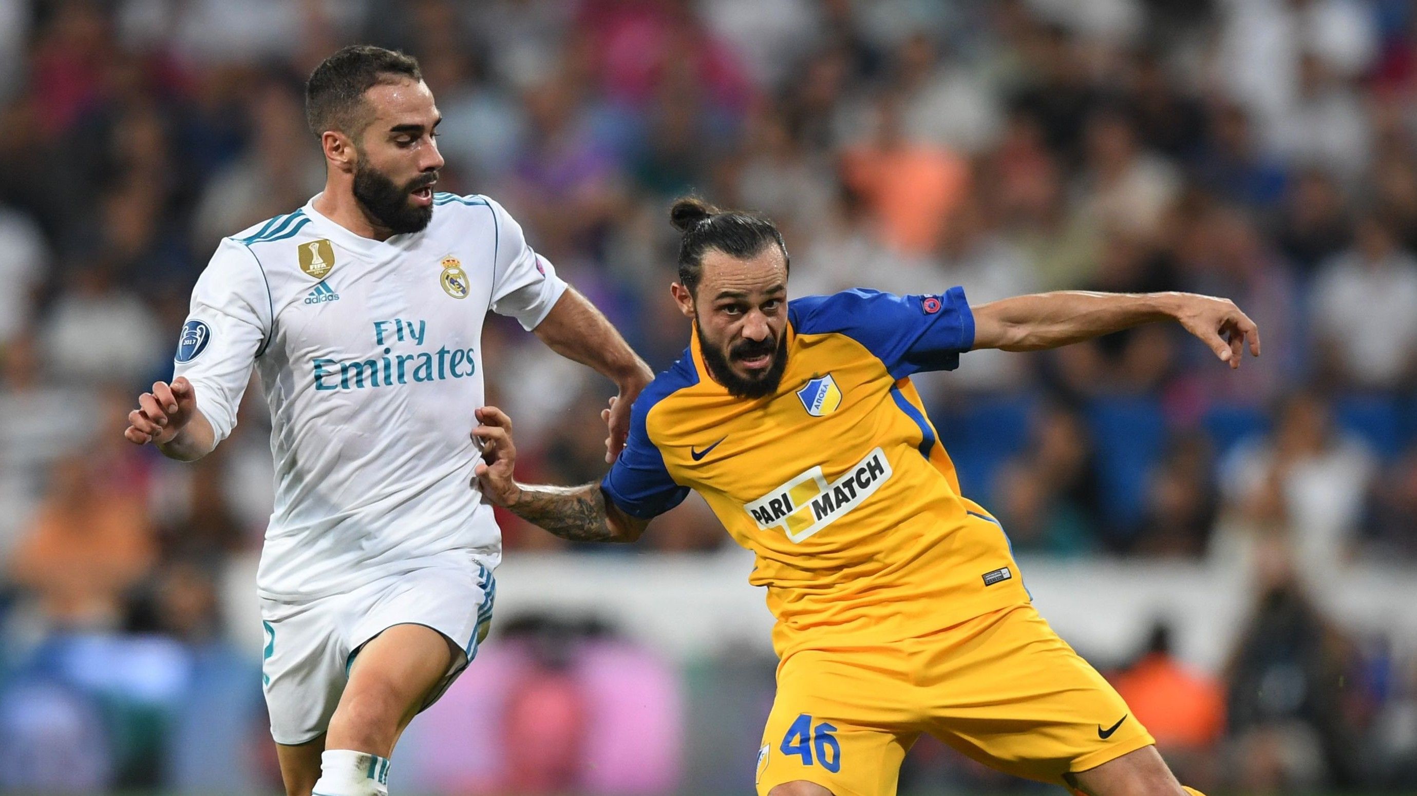 Dani Carvajal Stathis Aloneftis Real Madrid APOEL Champions League 13092017