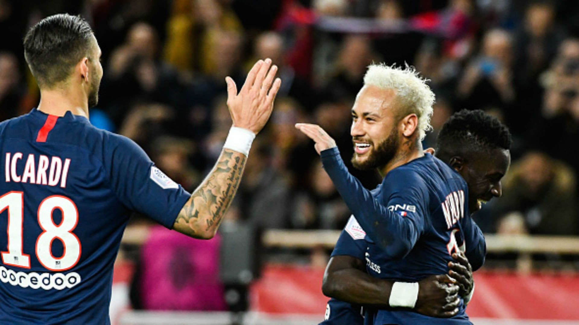 Mauro Icardi Neymar Idrissa Gueye PSG