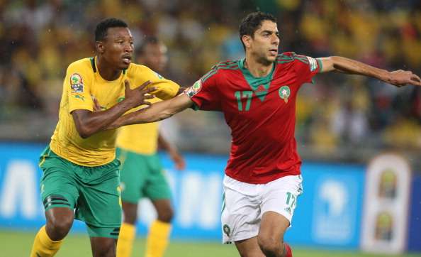 Siyabonga Sangweni of South Africa and Issam El Adoua of Morocco