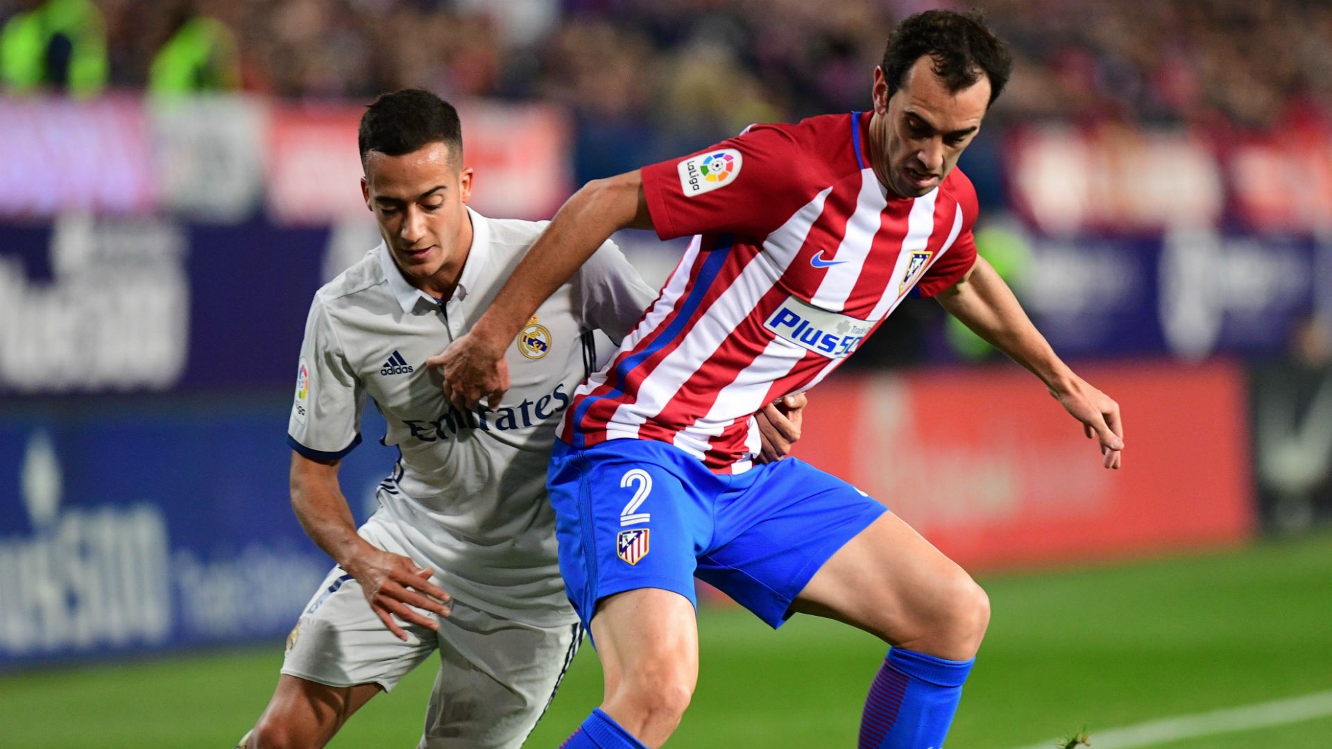Diego Godin Lucas Vazquez Atletico Madrid Real Madrid La Liga