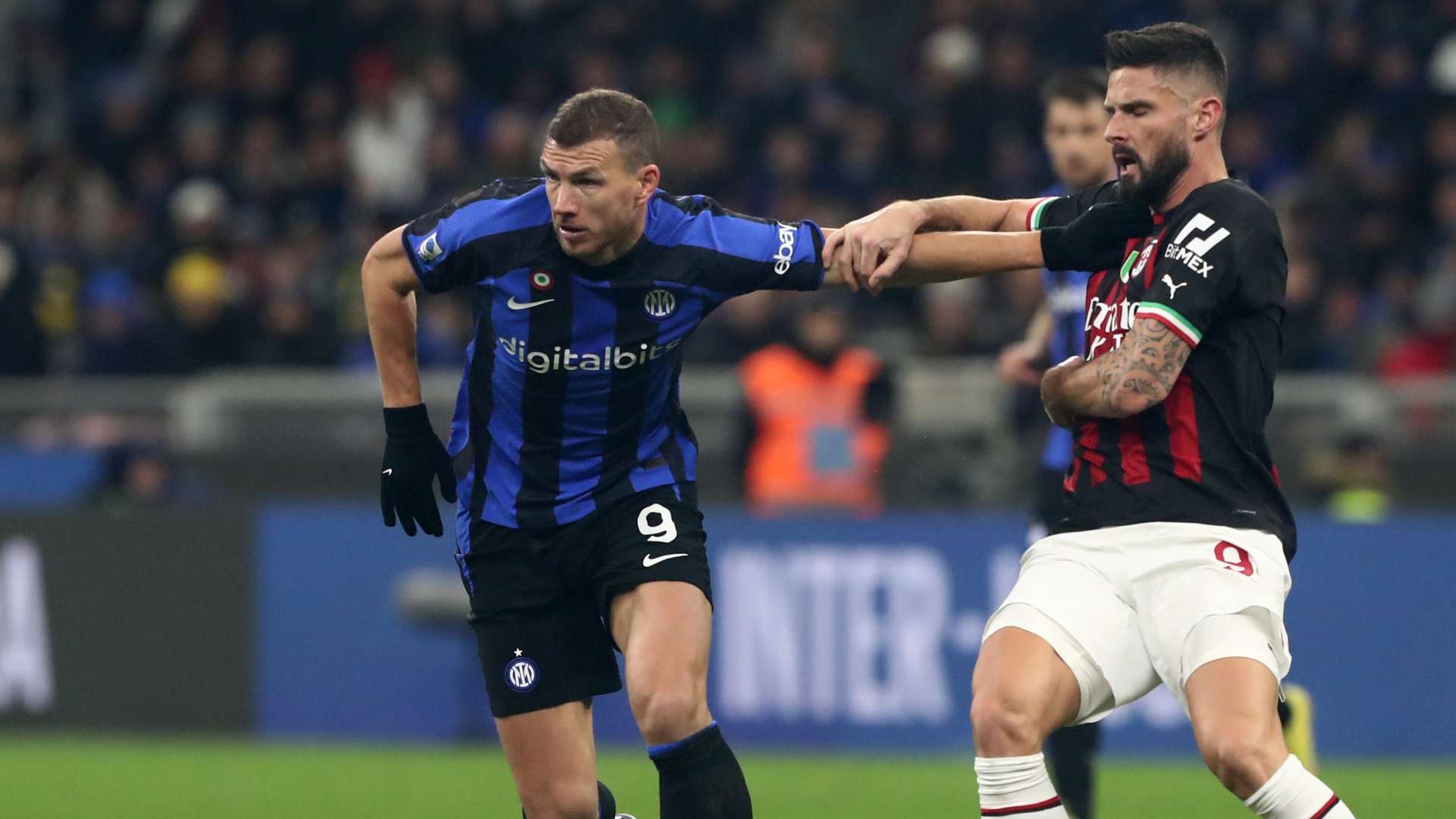 Dzeko Giroud Internazionale Milan Champions League