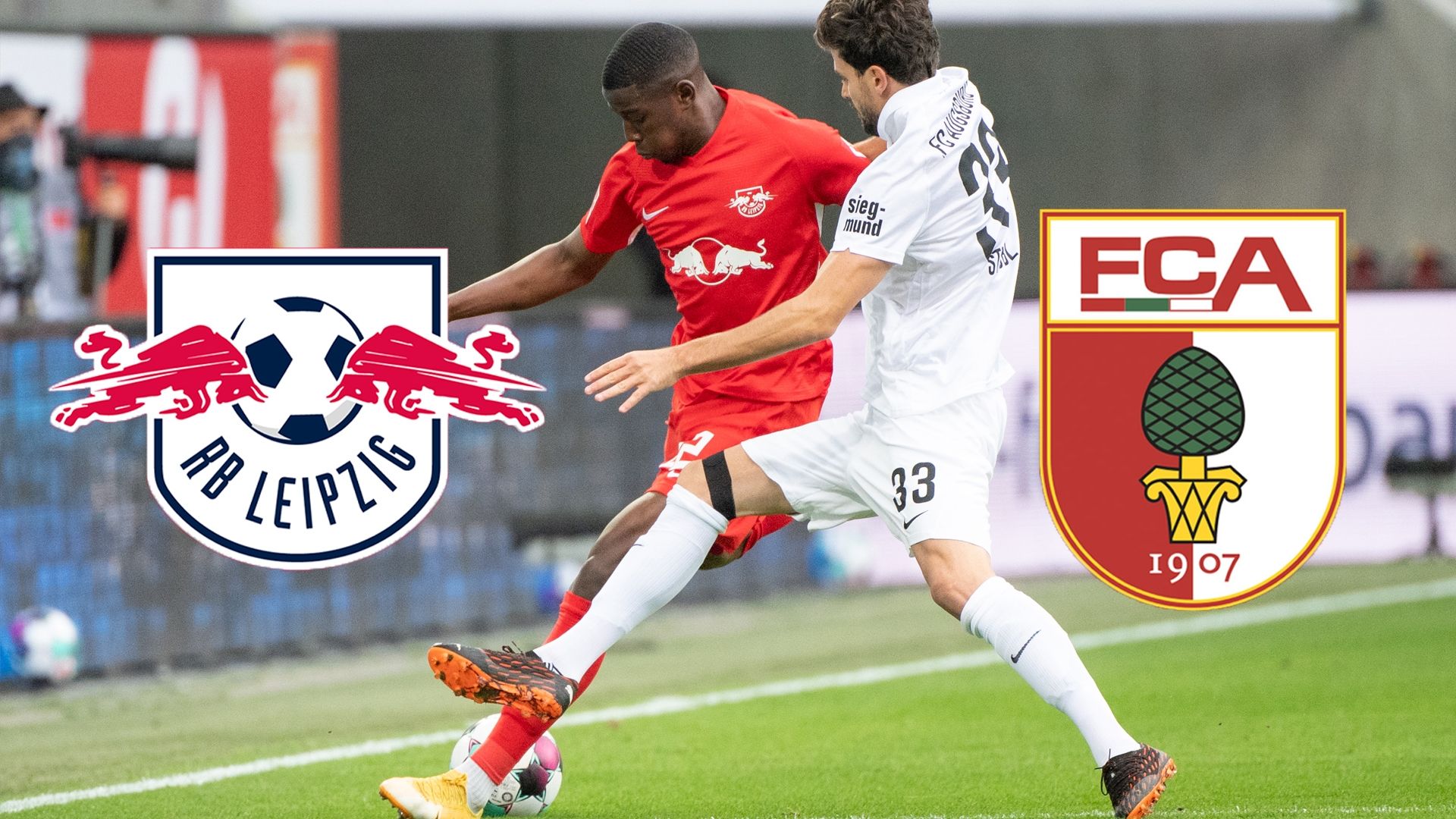Header FC Augsburg RB leipzig gettyimages 2020 2021 tv live-stream fußball heute live wer zeigt / überträgt bundesliga dfb-pokal