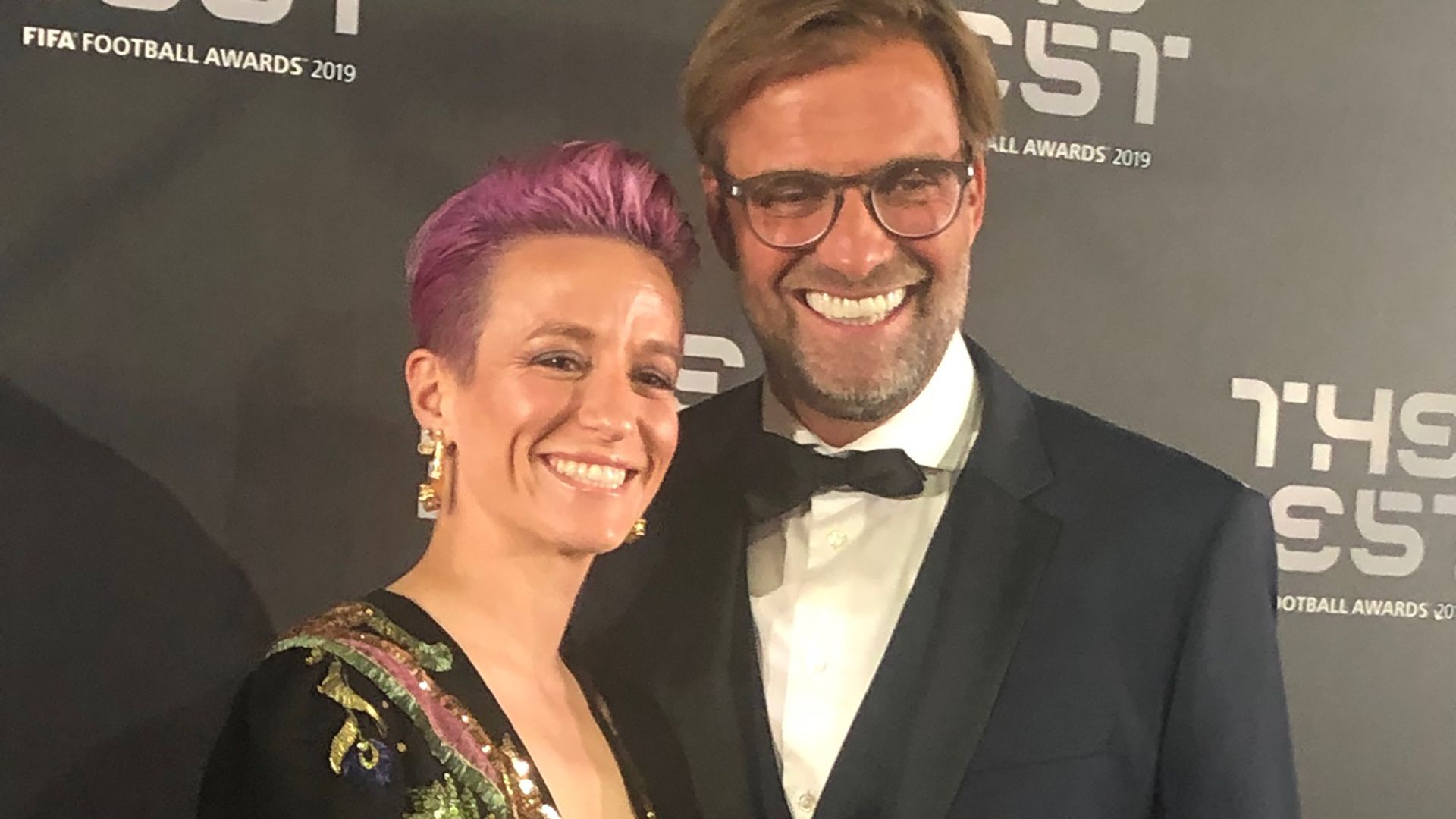 Jurgen Klopp Megan Rapinoe FIFA Best 2019