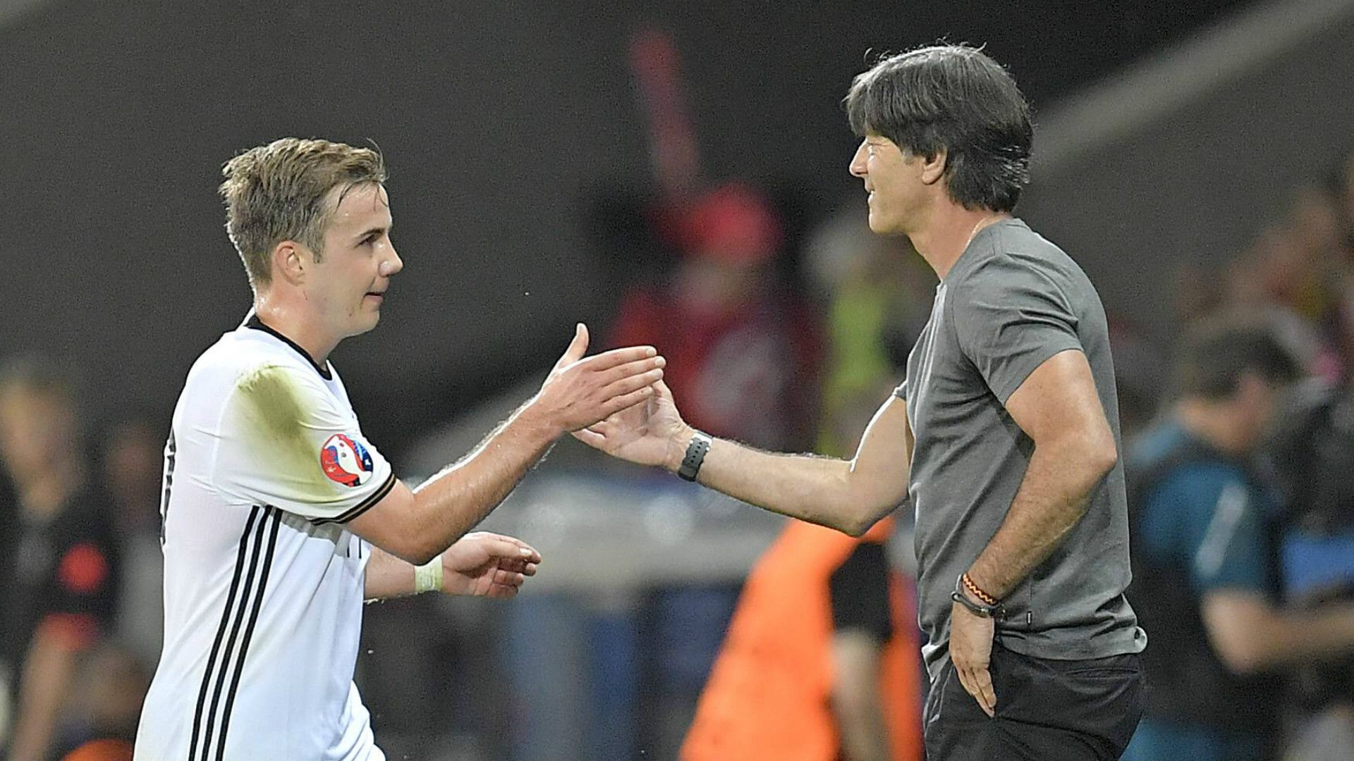 *GER ONLY* Mario Götze Joachim Löw Germany Deutschland DFB