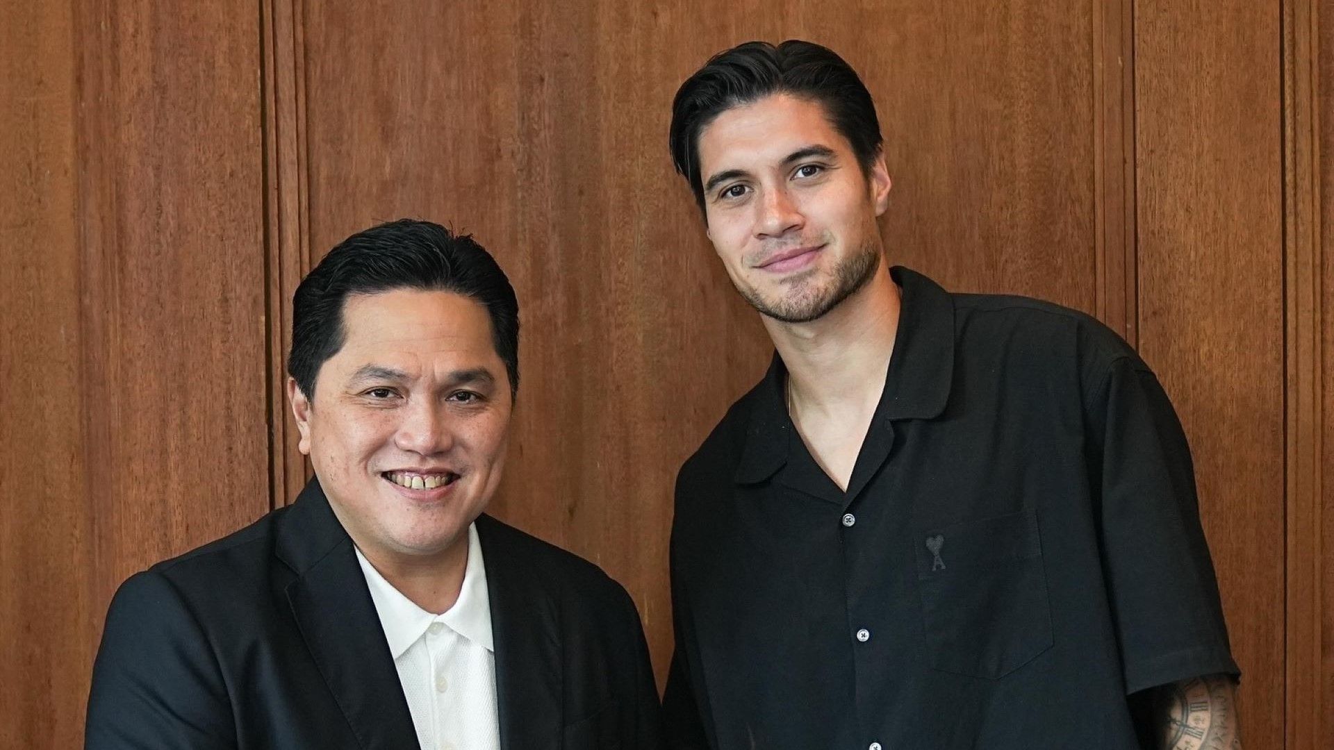Erick Thohir Kevin Diks - Timnas Indonesia