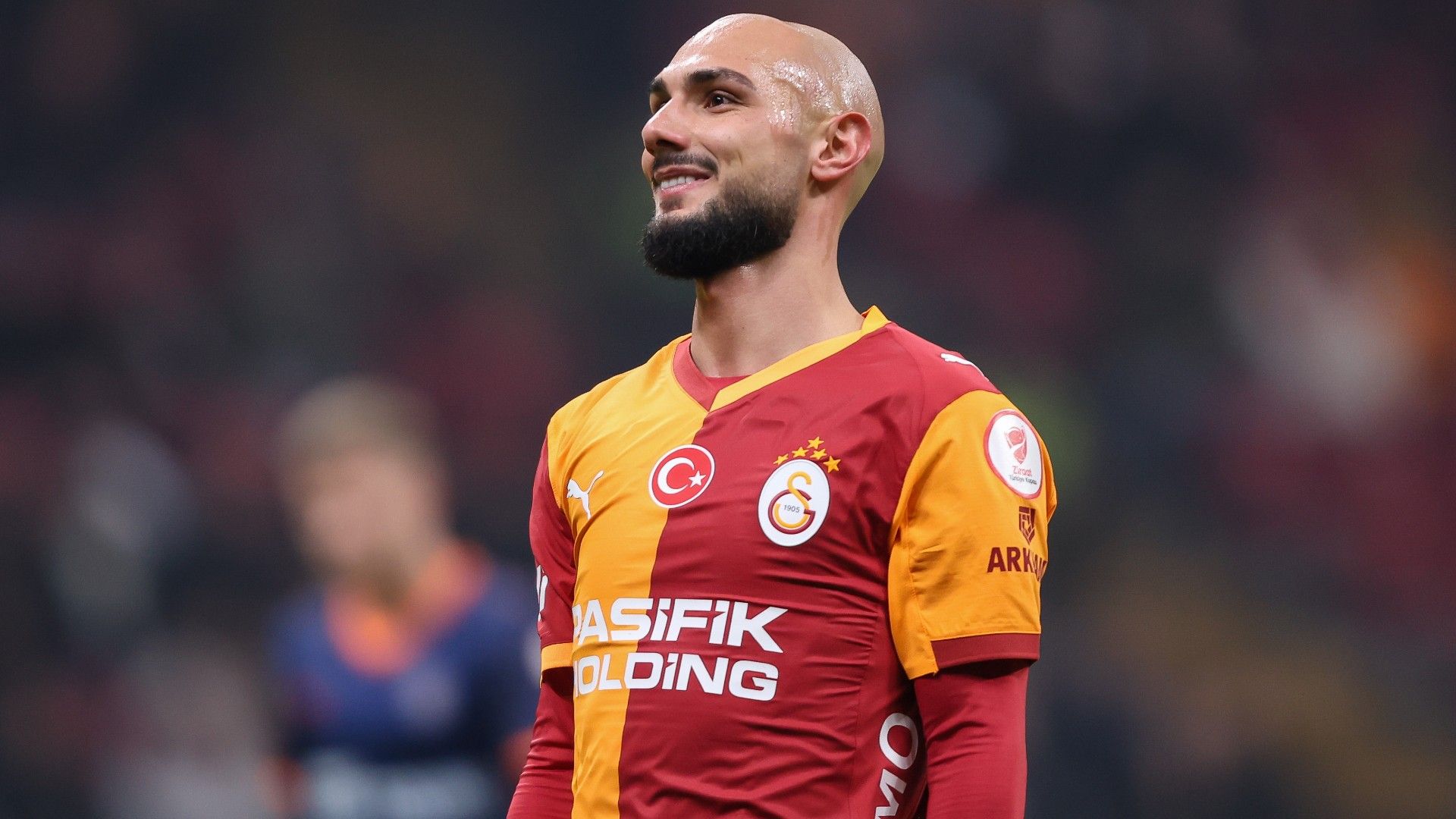 Ahmed Kutucu of Galatasaray reacts