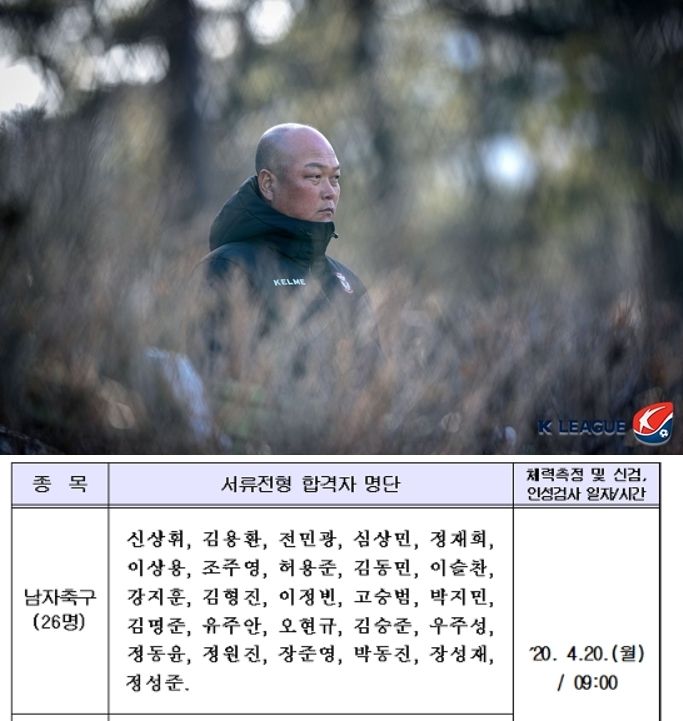 상주 상무 1차 합격자