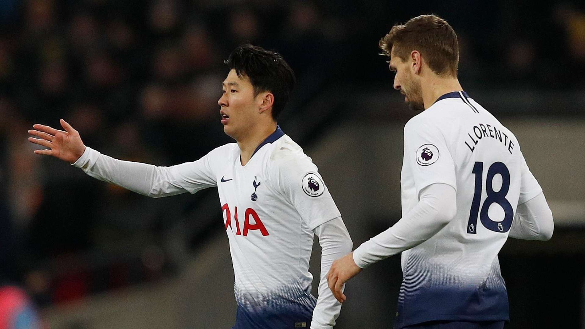 Heung-min Son, Fernando Llorente, Tottenham