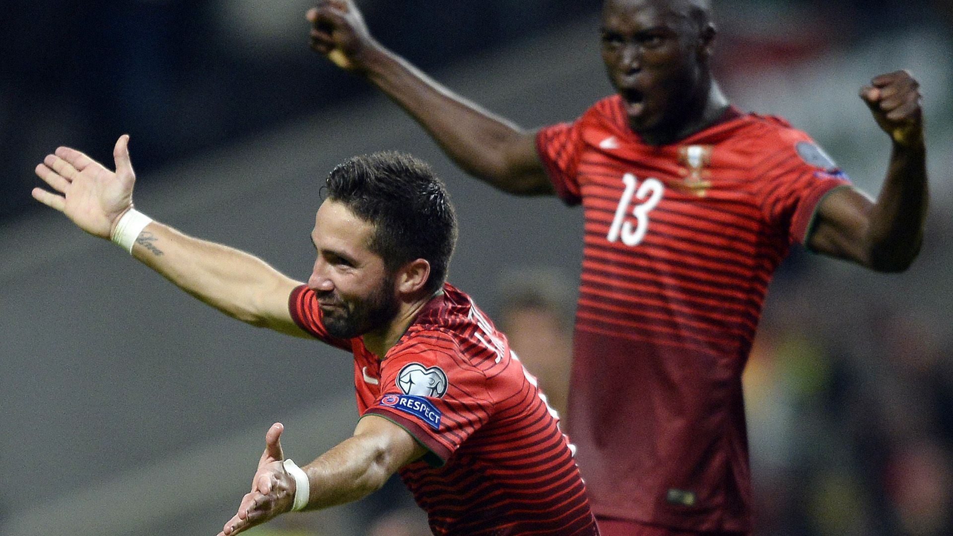 João Moutinho Danilo Pereira Portugal Denmark 2016 Euro Qualifiers 08102015