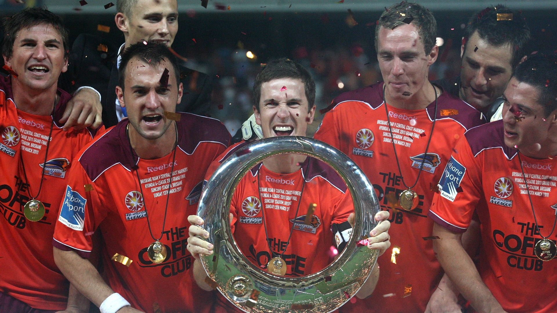 Matt McKay Brisbane Roar v Central Coast Mariners A-League 13032011