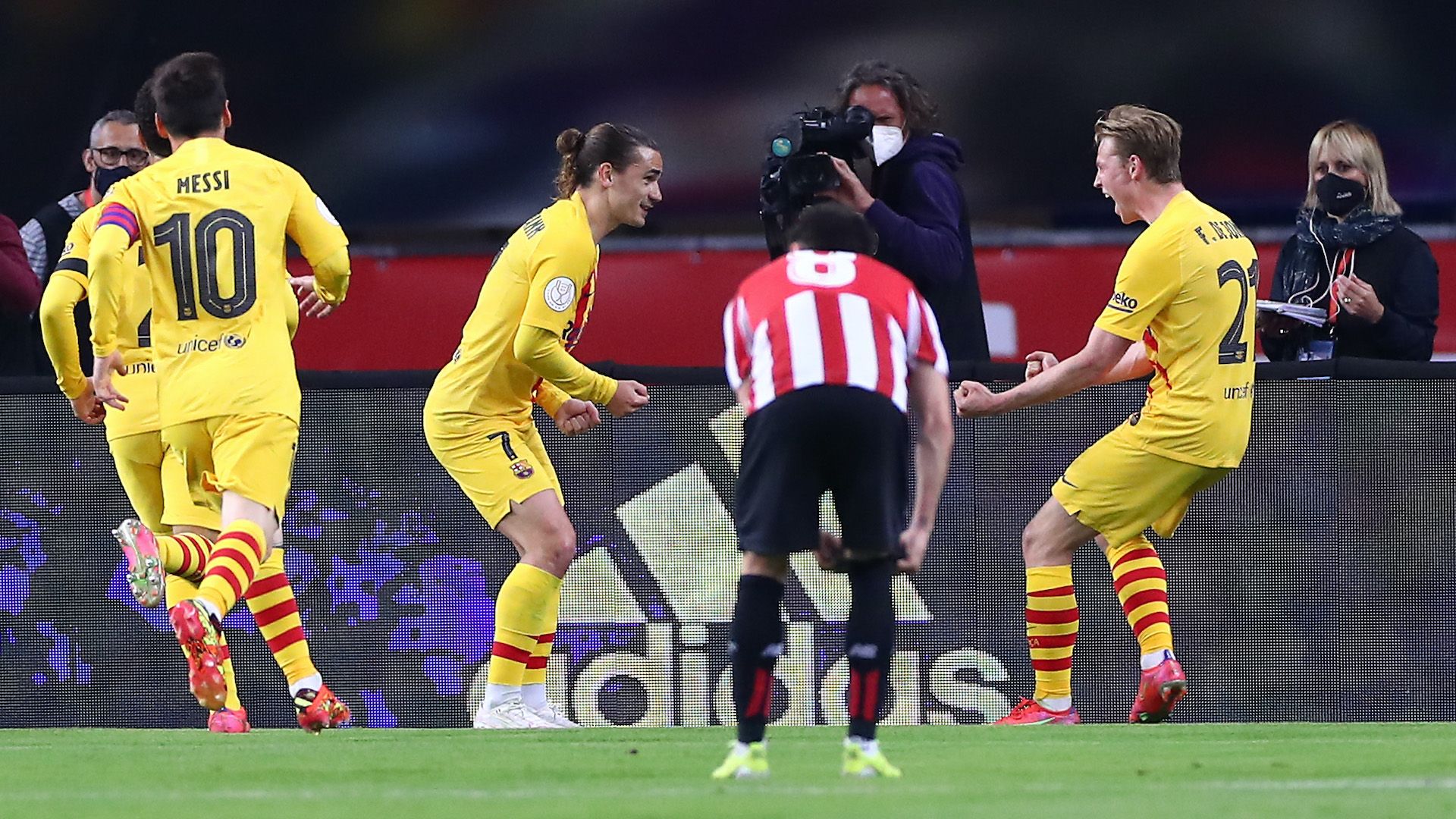Messi De Jong Griezmann Athletic Bilbao Barcelona Final Copa del Rey 2021