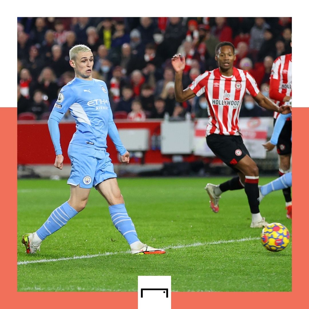 Phil Foden Manchester City Brentford Premier League 2021-22 GFX
