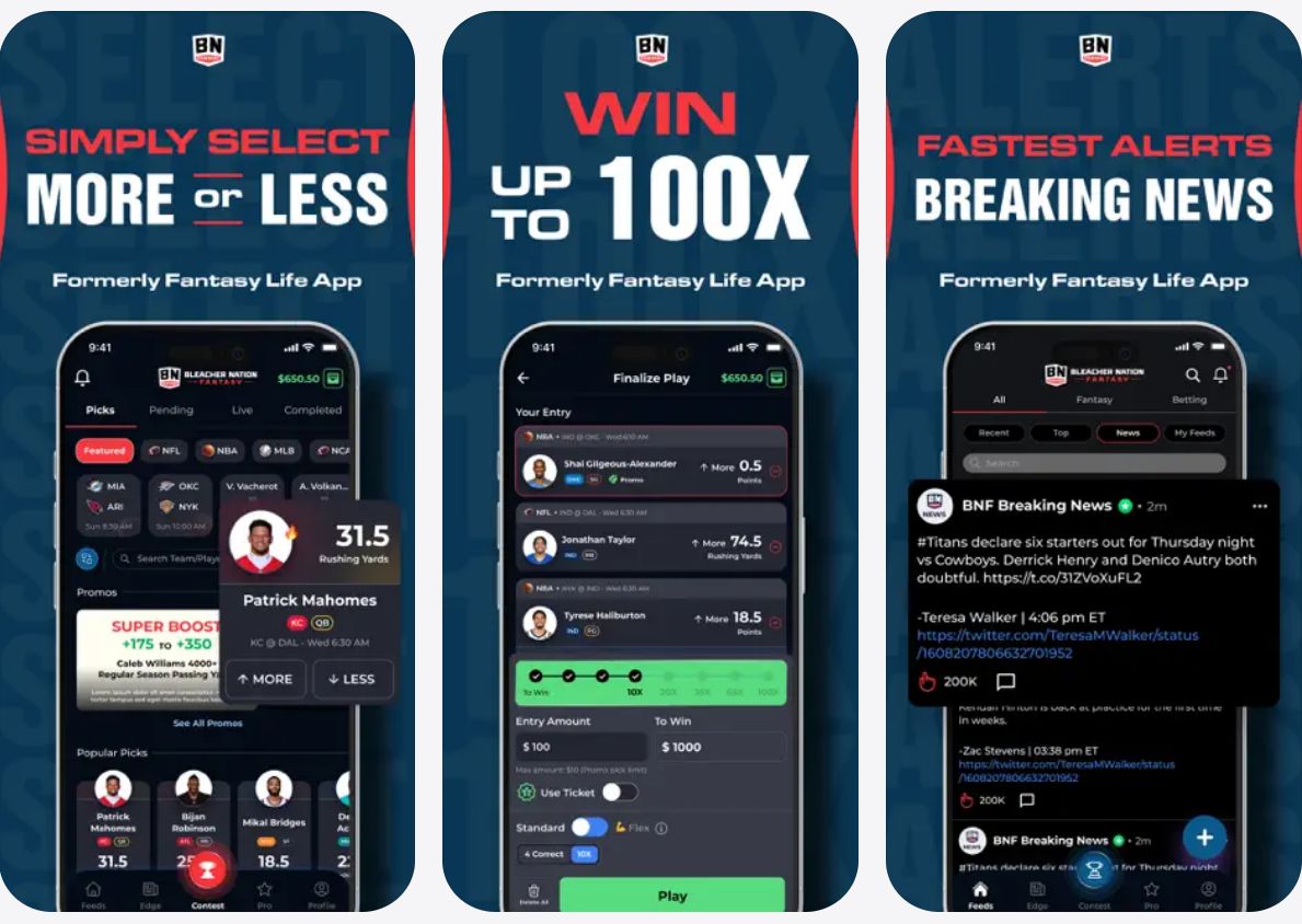 bleacher nation fantasy app