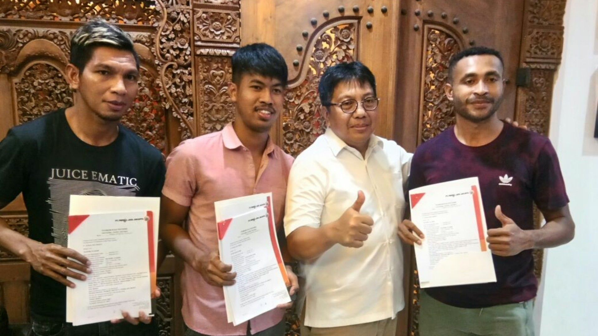 Valentino Telaubun Ahmad Syaefullah Gede Widiade Arthur Bonai Persija