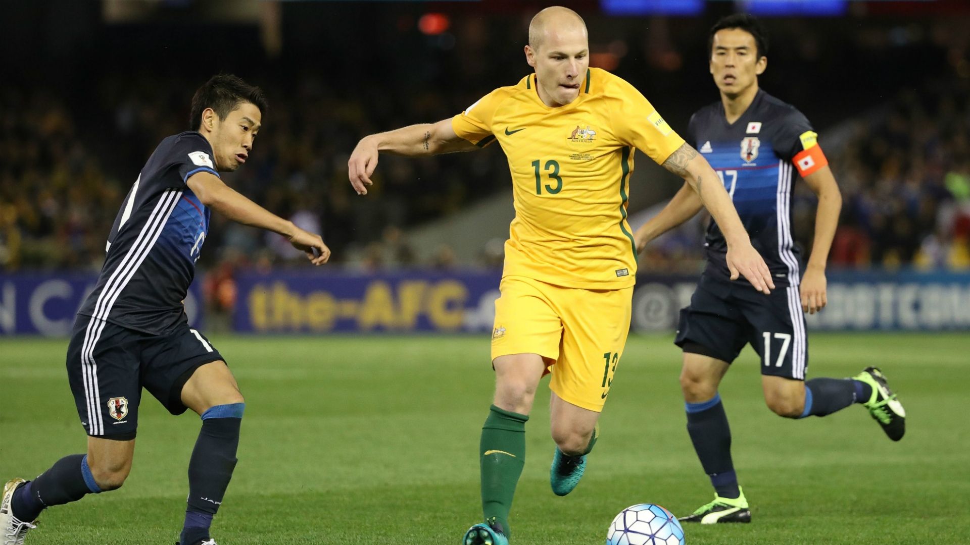 Aaron Mooy Australia v Japan World Cup qualifying 11102016