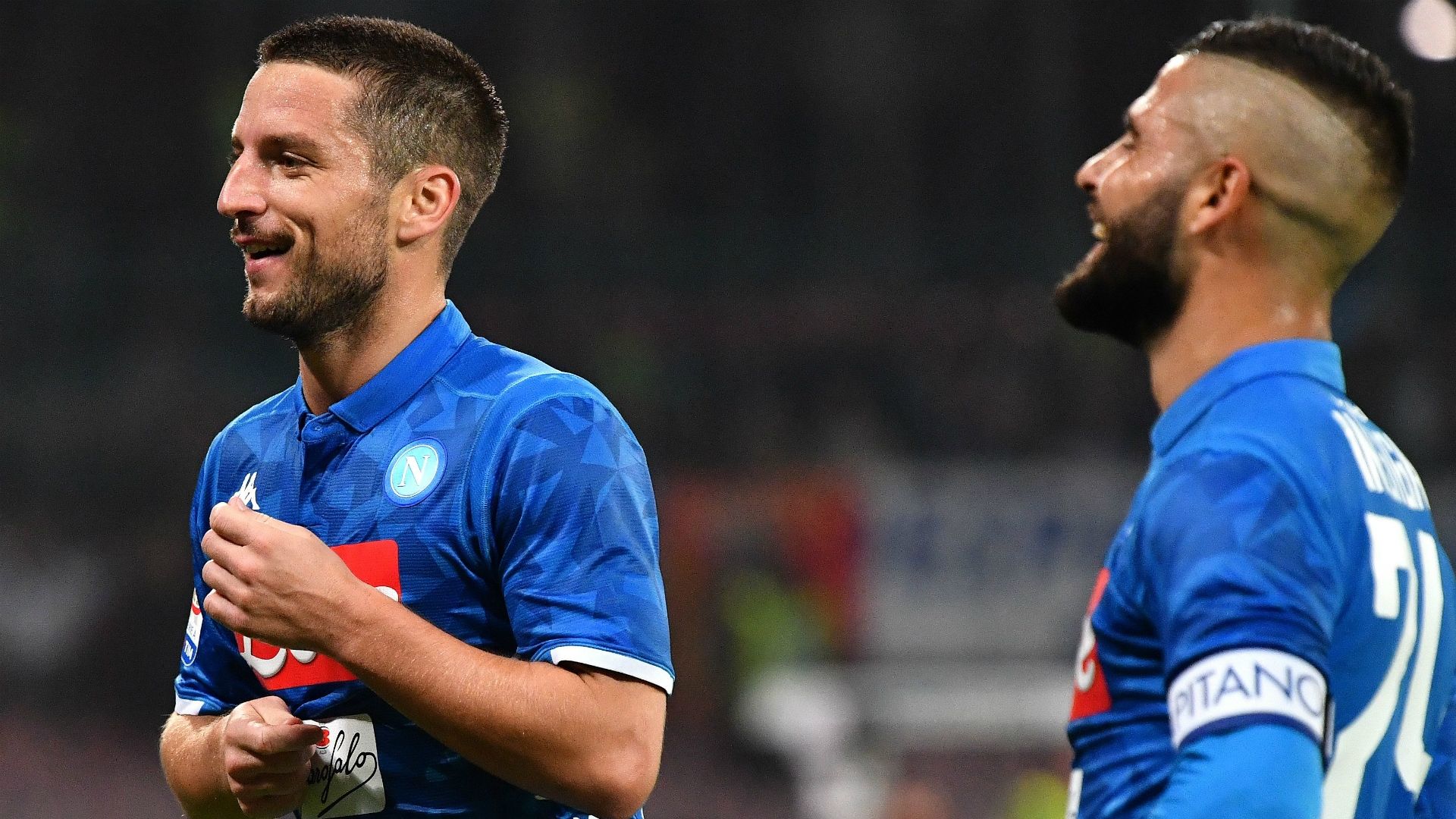 Dries Mertens Lorenzo Insigne Napoli Empoli Serie A