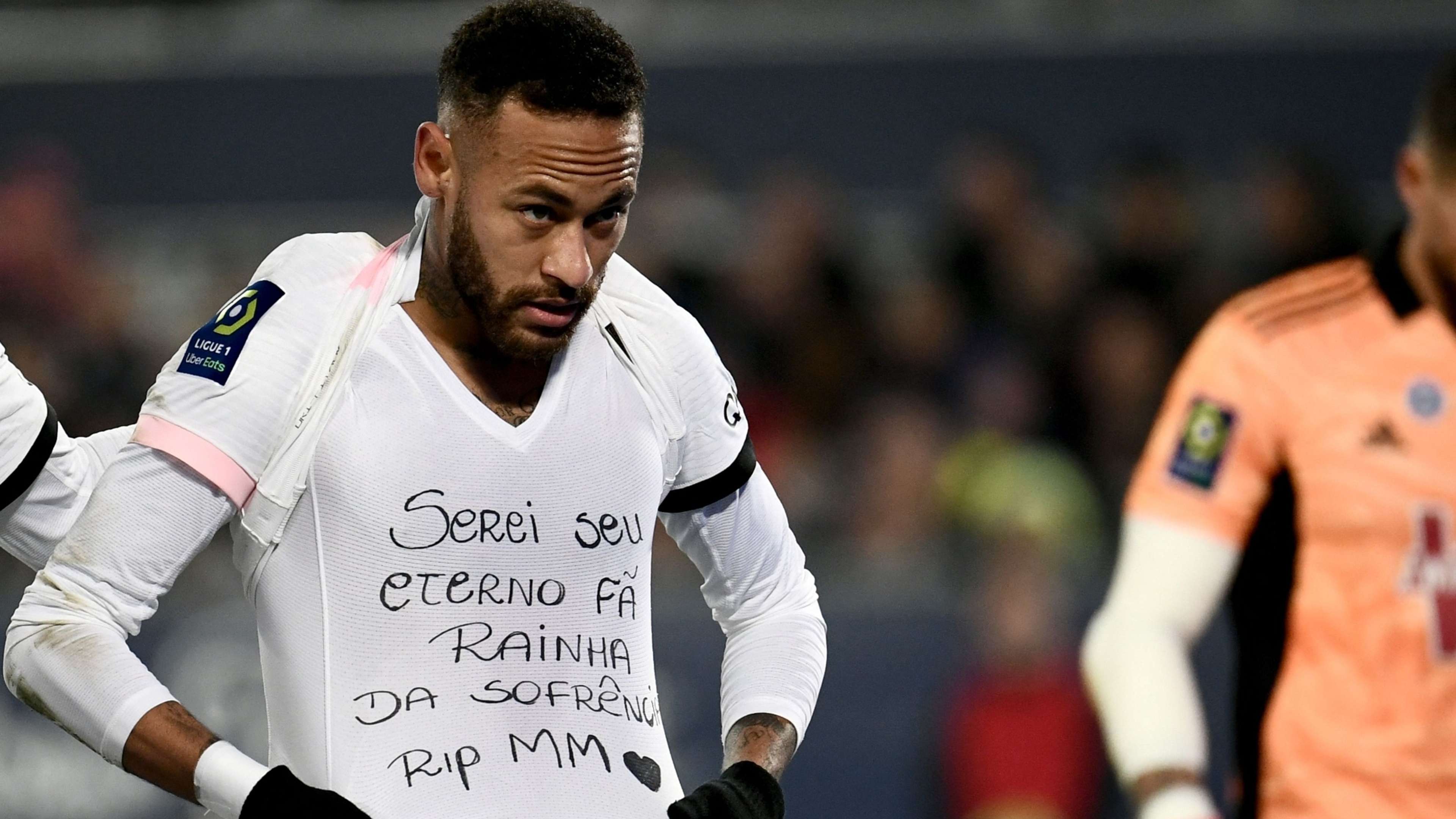 Neymar homenageia Marília Mendonça, PSG x Bordeaux, 2021
